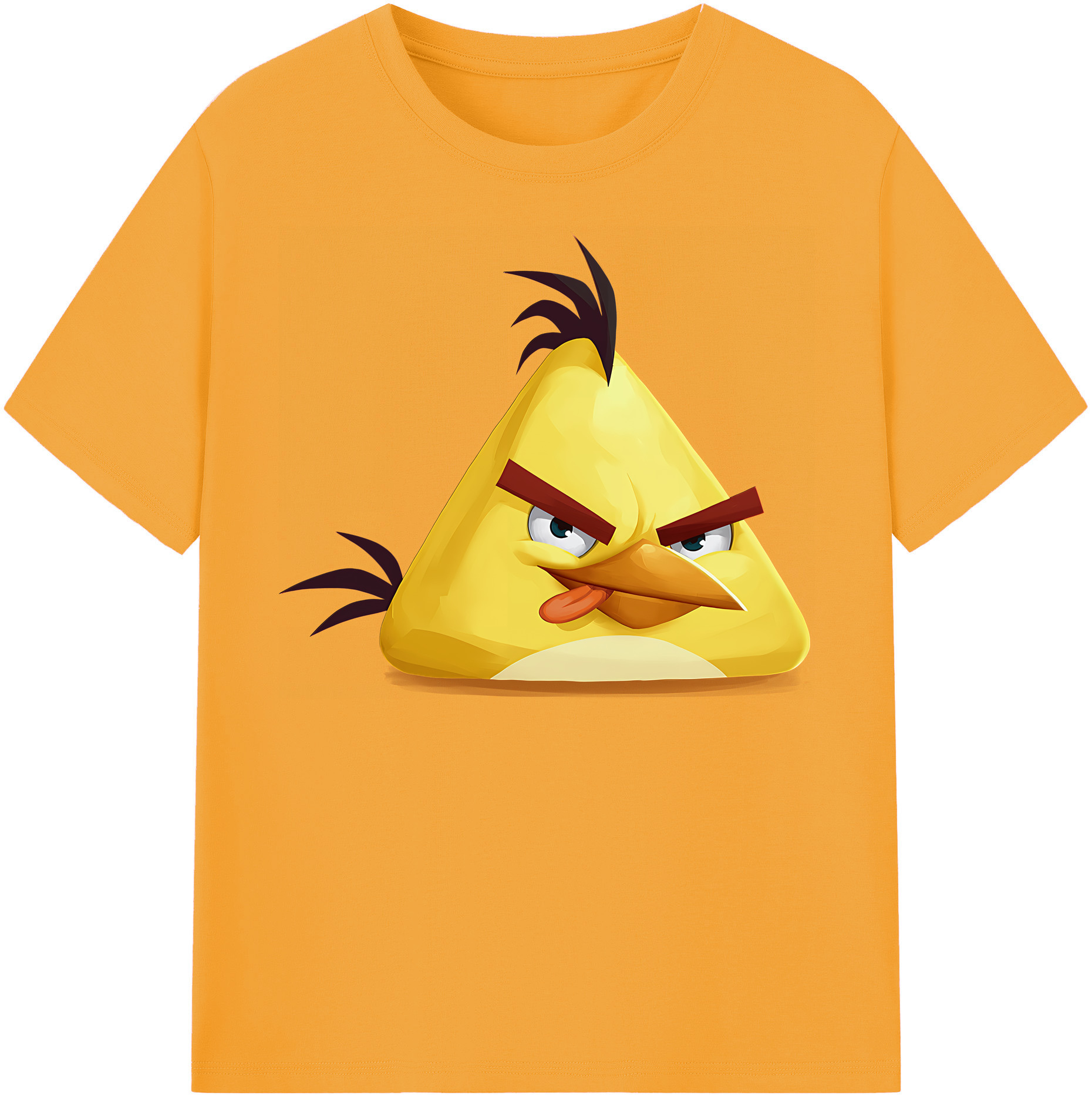 （画像用） Angry Birds アングリーバード 綿100％半袖Tシャツ（フロントプリント）