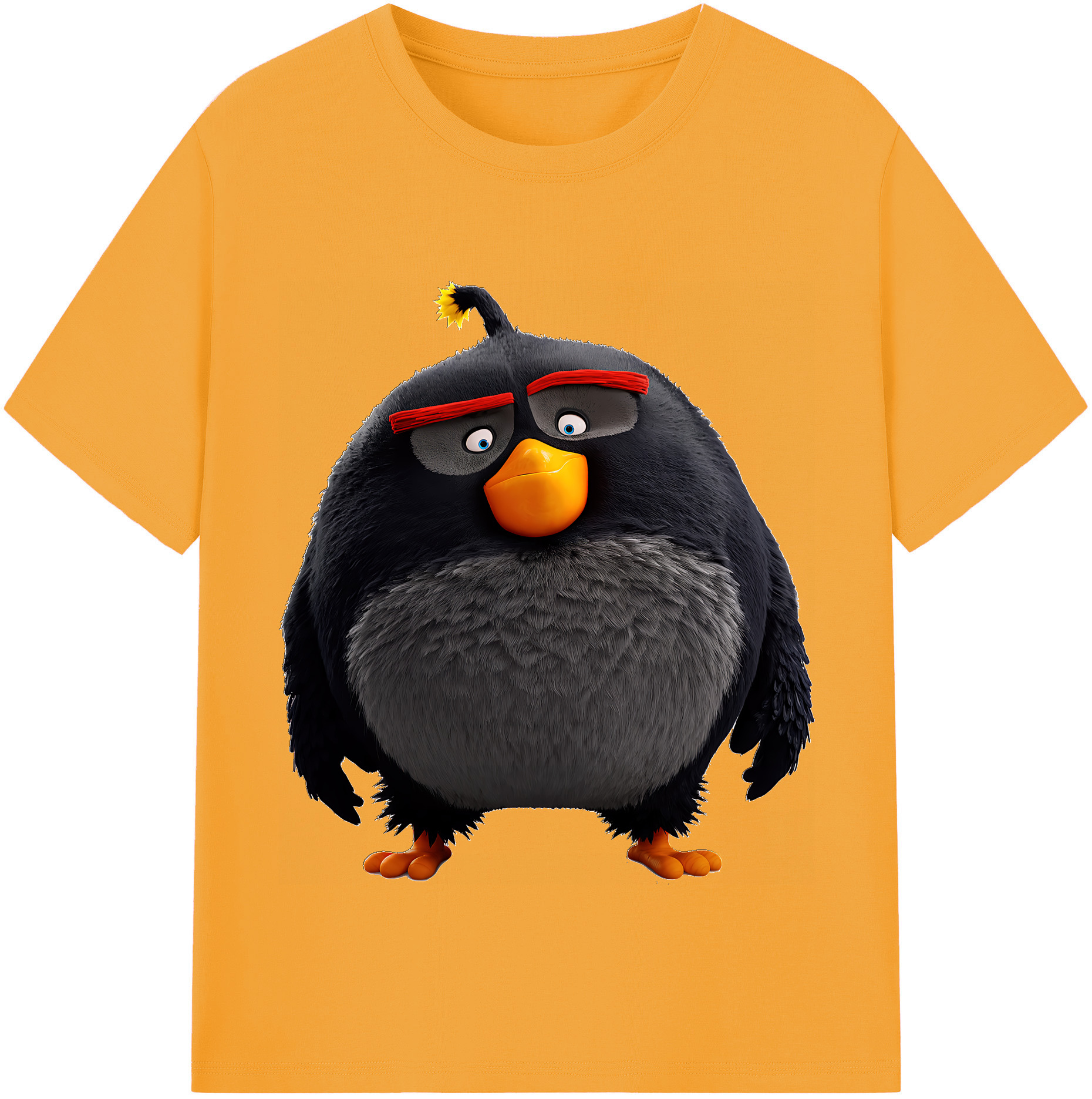 （画像用） Angry Birds アングリーバード 綿100％半袖Tシャツ（フロントプリント）