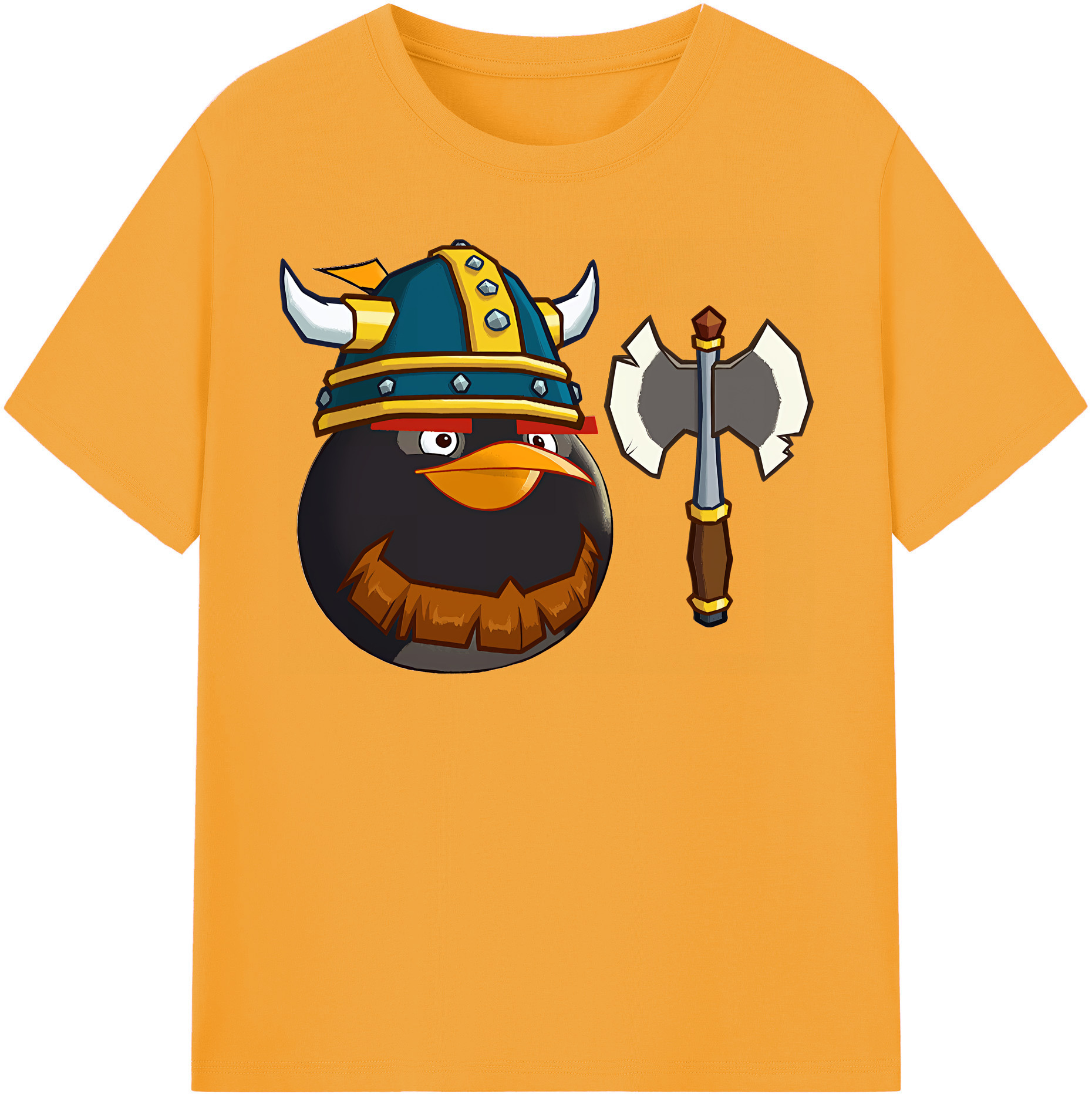 （画像用） Angry Birds アングリーバード 綿100％半袖Tシャツ（フロントプリント）