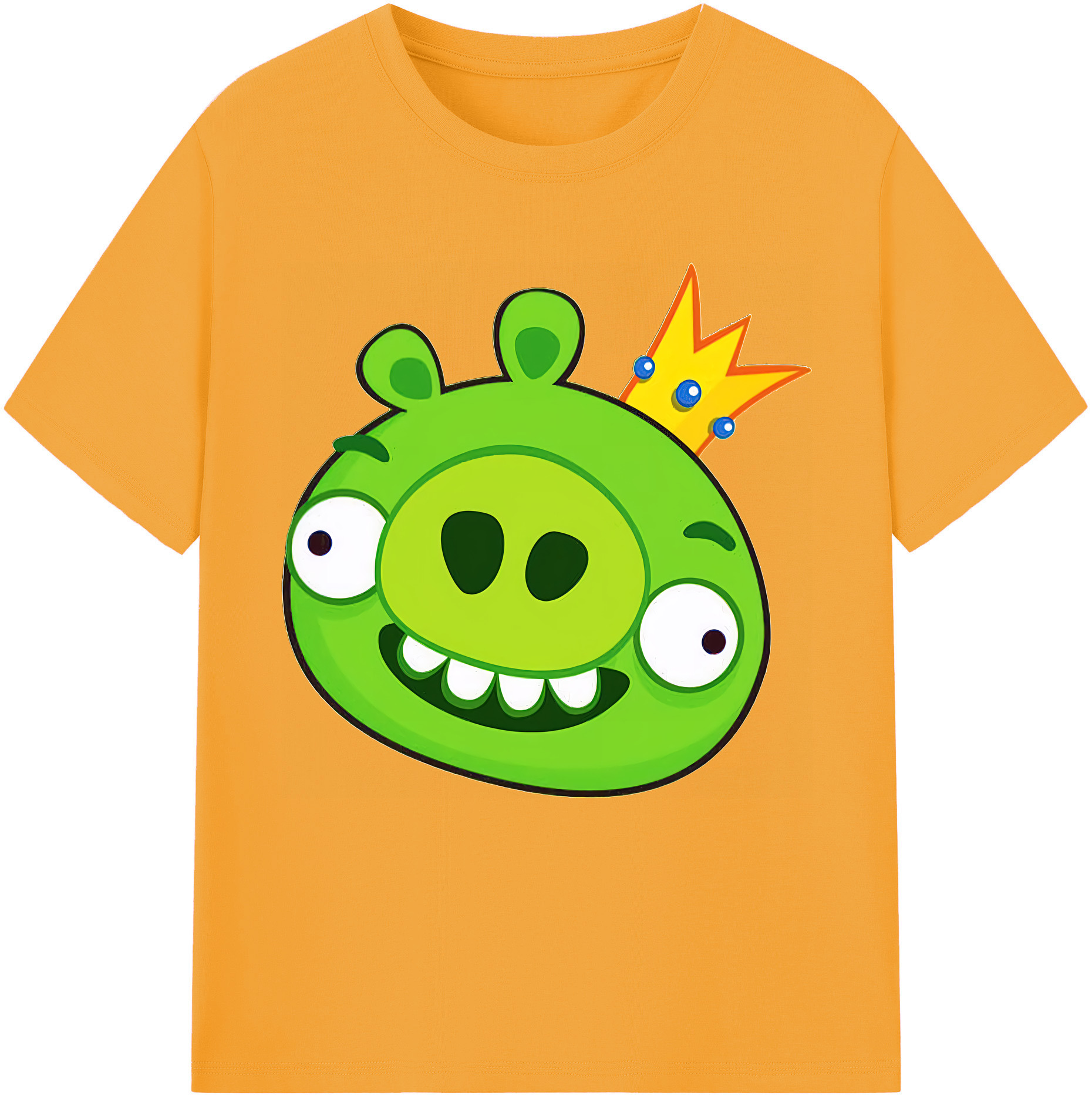 （画像用） Angry Birds アングリーバード 綿100％半袖Tシャツ（フロントプリント）