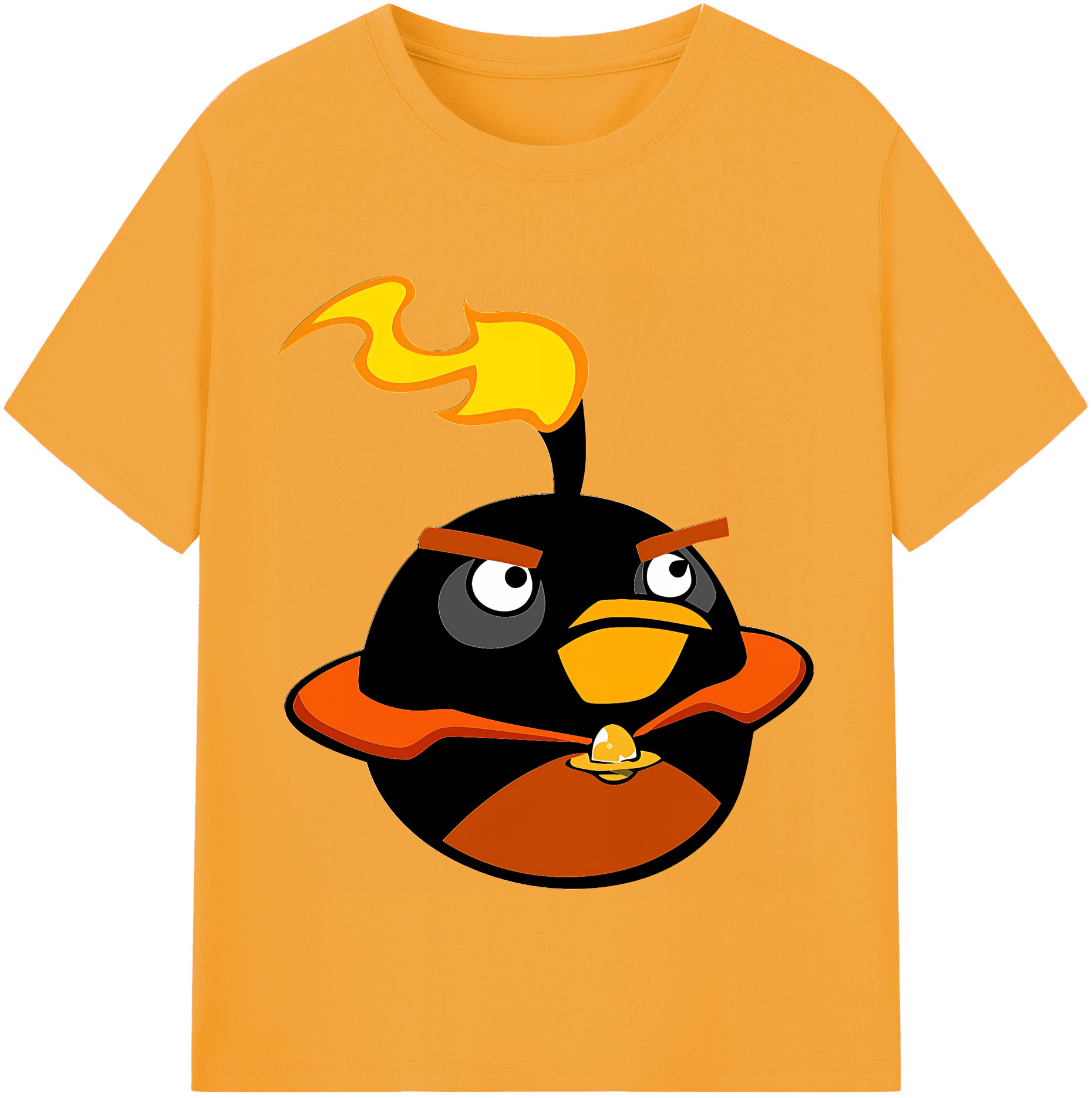 （画像用） Angry Birds アングリーバード 綿100％半袖Tシャツ（フロントプリント）