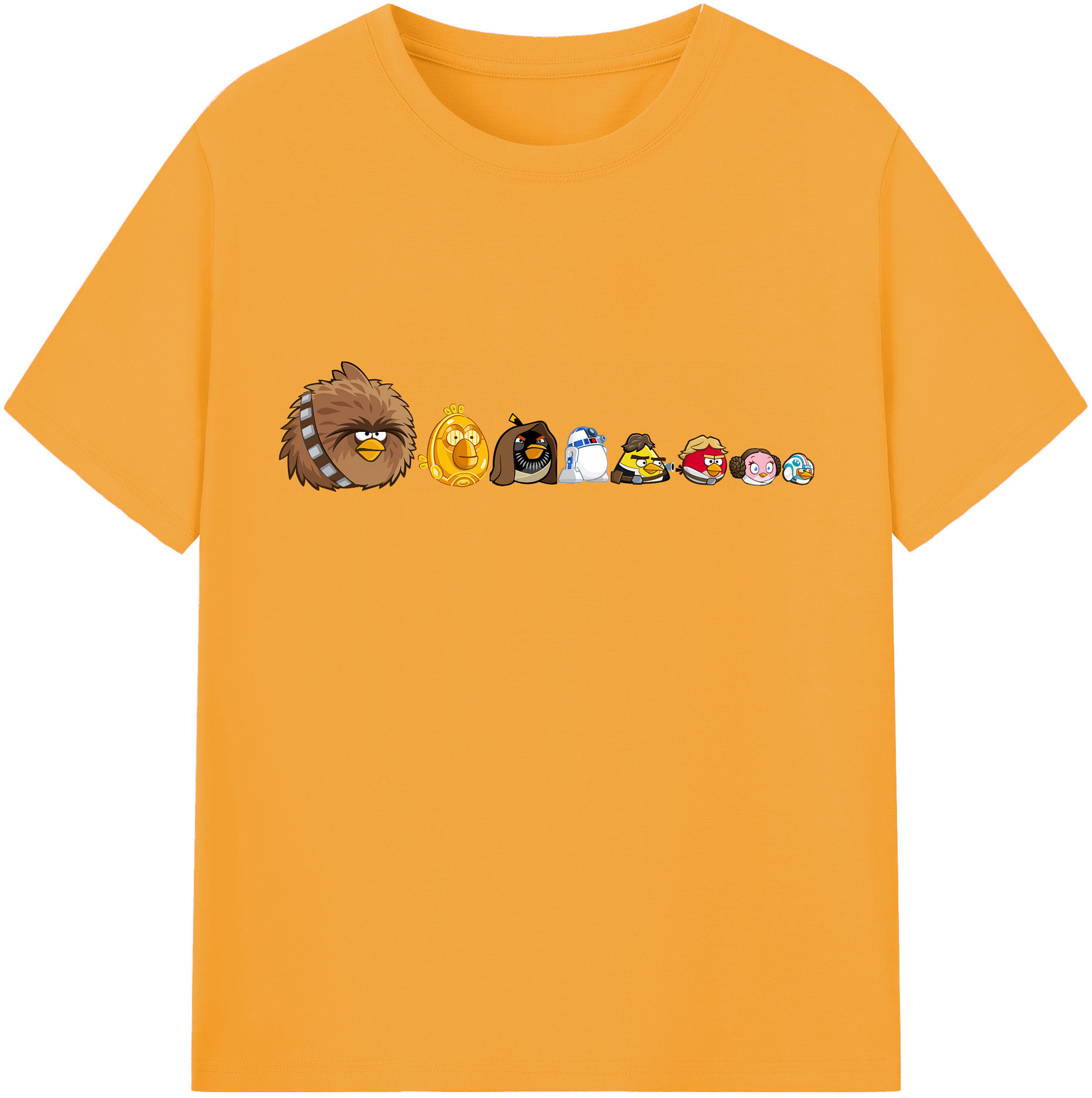 （画像用） Angry Birds アングリーバード 綿100％半袖Tシャツ（フロントプリント）