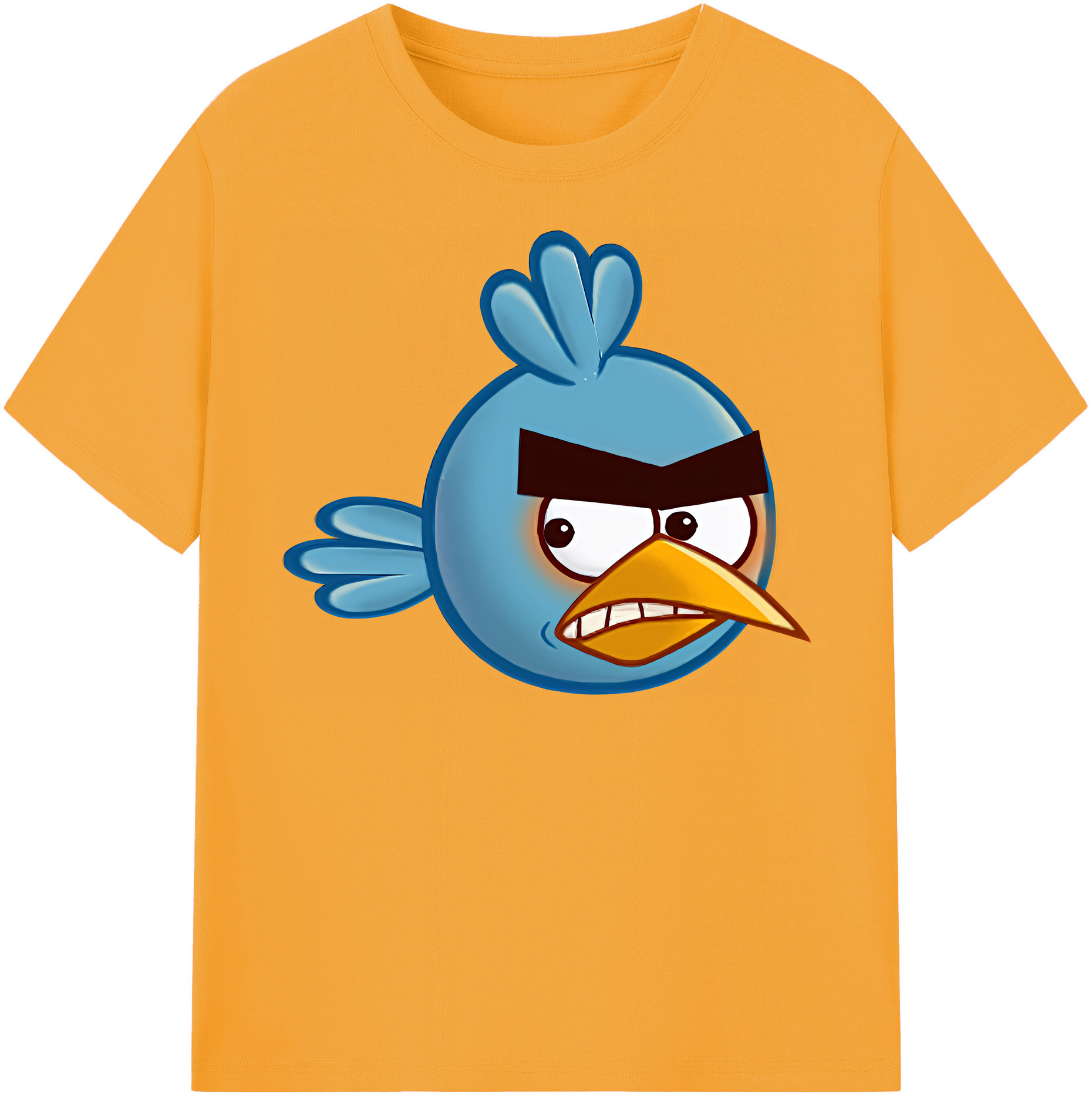 （画像用） Angry Birds アングリーバード 綿100％半袖Tシャツ（フロントプリント）