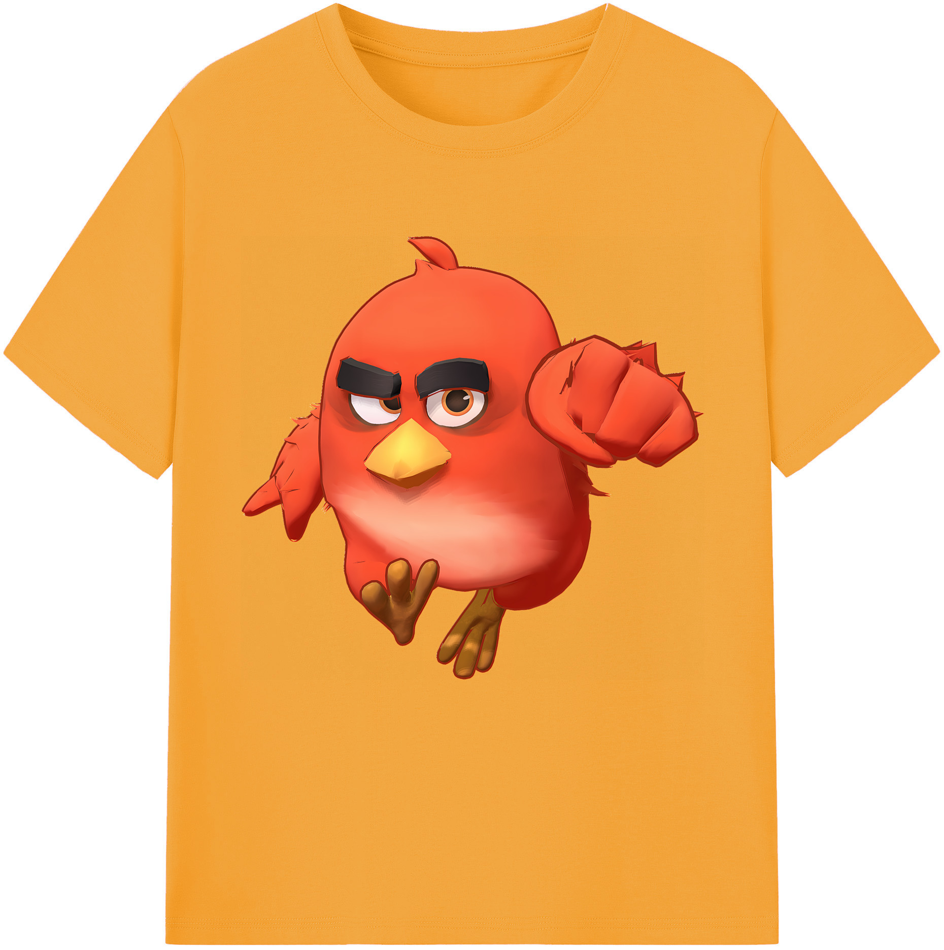 （画像用） Angry Birds アングリーバード 綿100％半袖Tシャツ（フロントプリント）