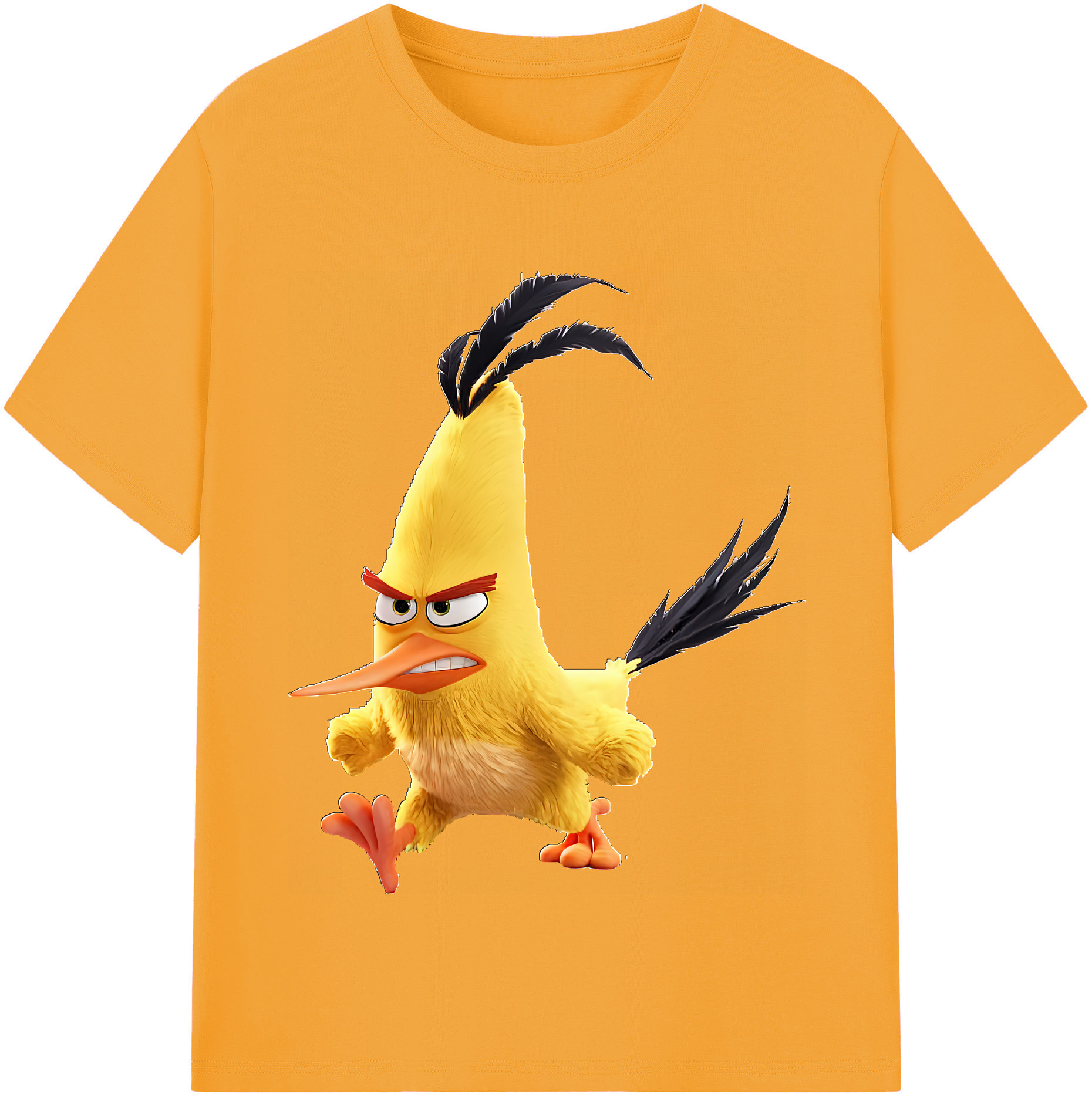 （画像用） Angry Birds アングリーバード 綿100％半袖Tシャツ（フロントプリント）