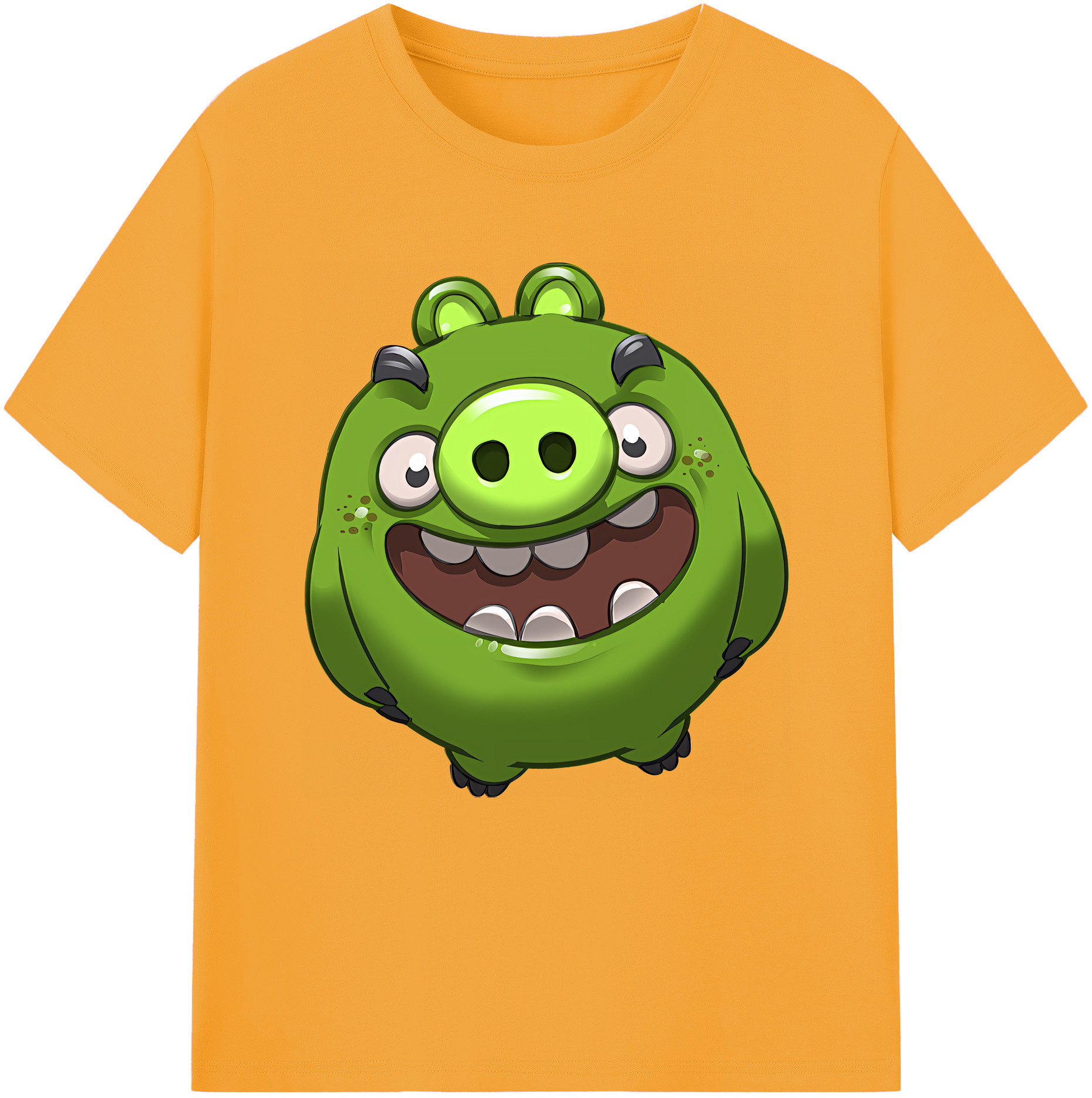 （画像用） Angry Birds アングリーバード 綿100％半袖Tシャツ（フロントプリント）
