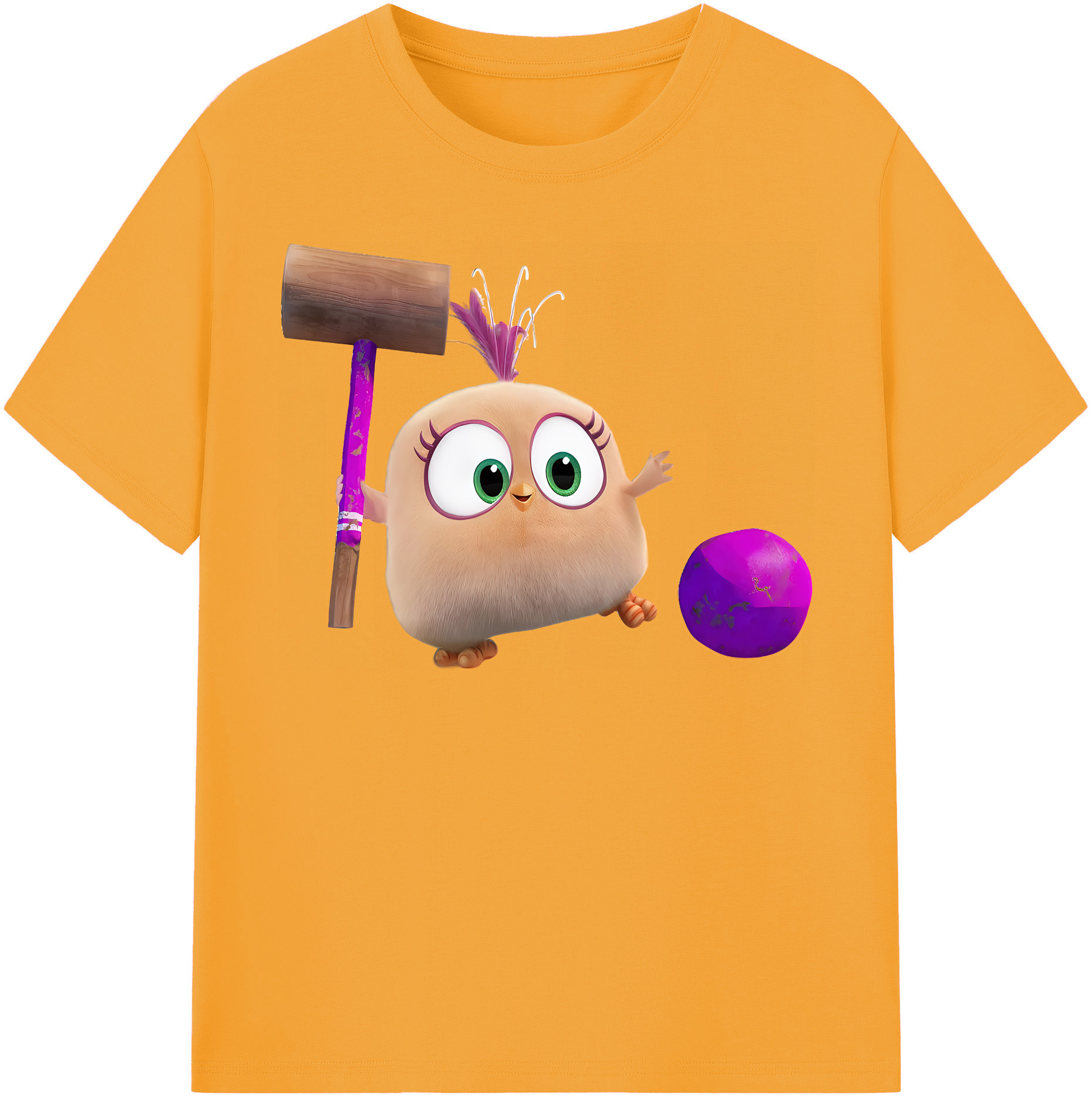 （画像用） Angry Birds アングリーバード 綿100％半袖Tシャツ（フロントプリント）