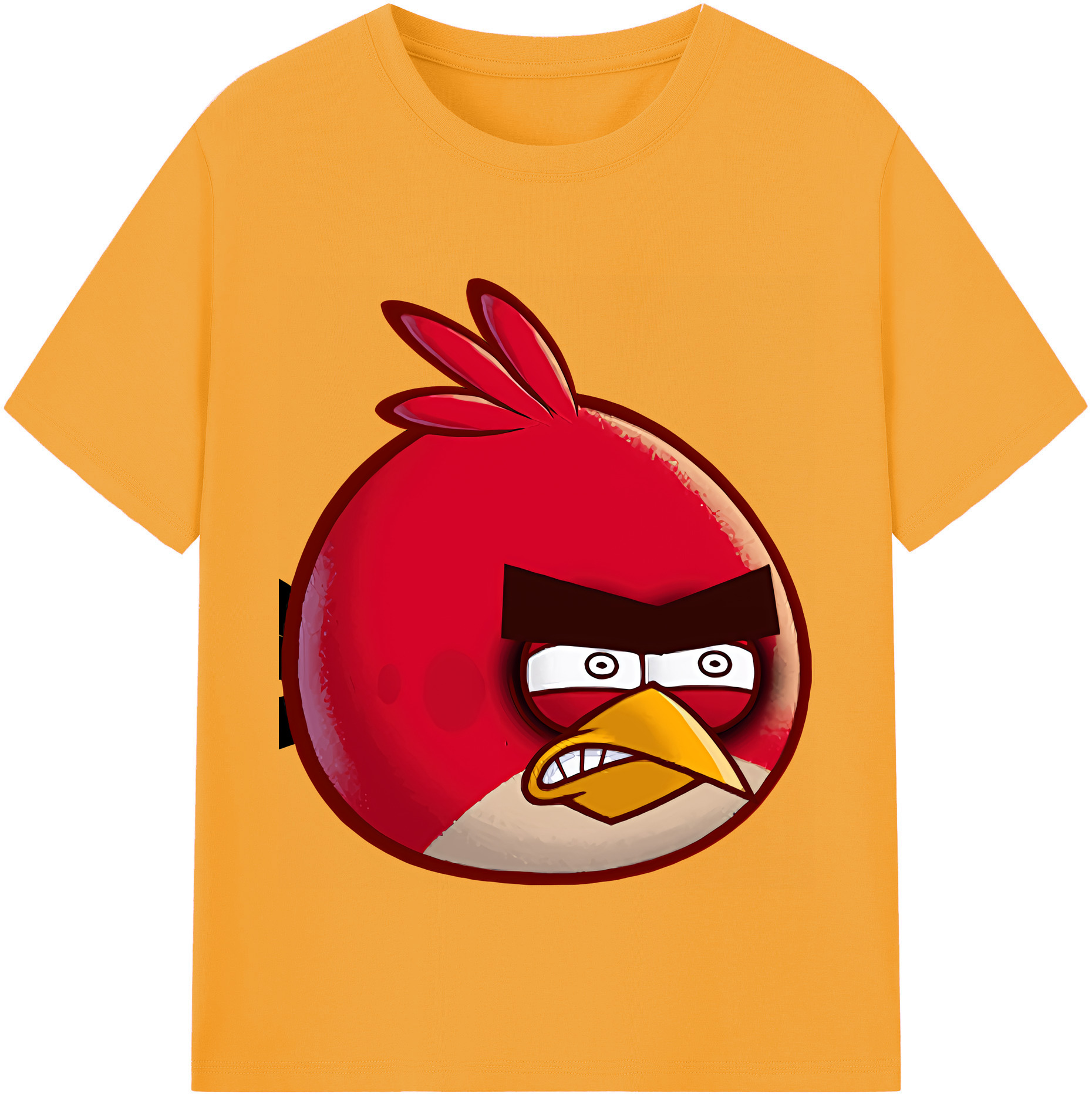 （画像用） Angry Birds アングリーバード 綿100％半袖Tシャツ（フロントプリント）