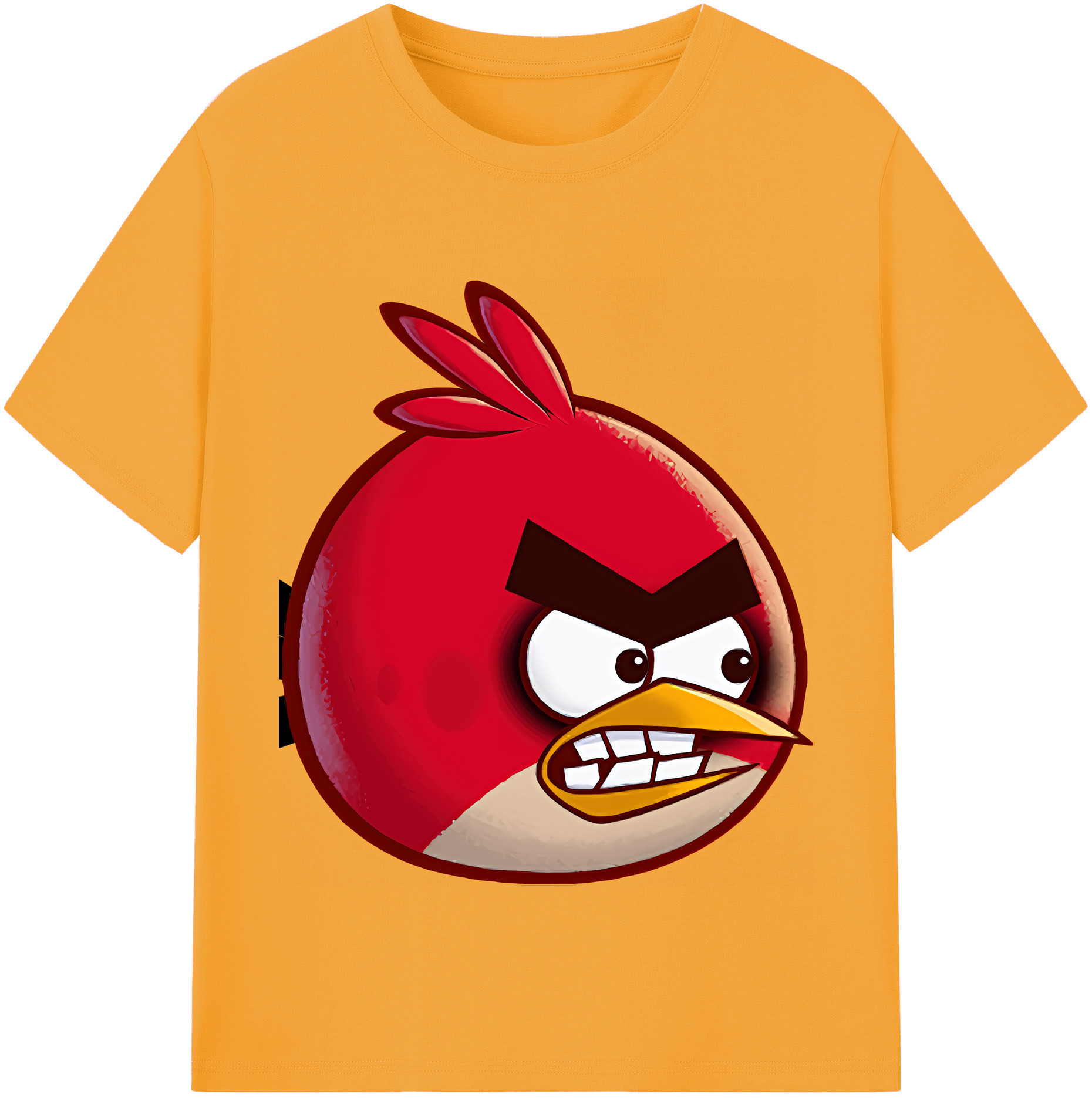 （画像用） Angry Birds アングリーバード 綿100％半袖Tシャツ（フロントプリント）