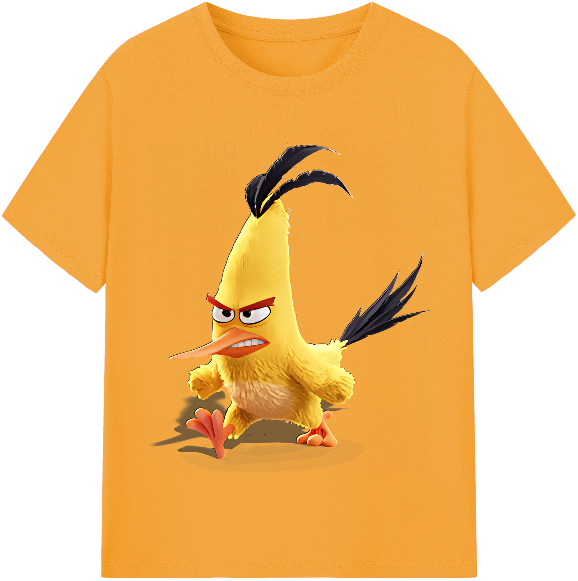（画像用） Angry Birds アングリーバード 綿100％半袖Tシャツ（フロントプリント）