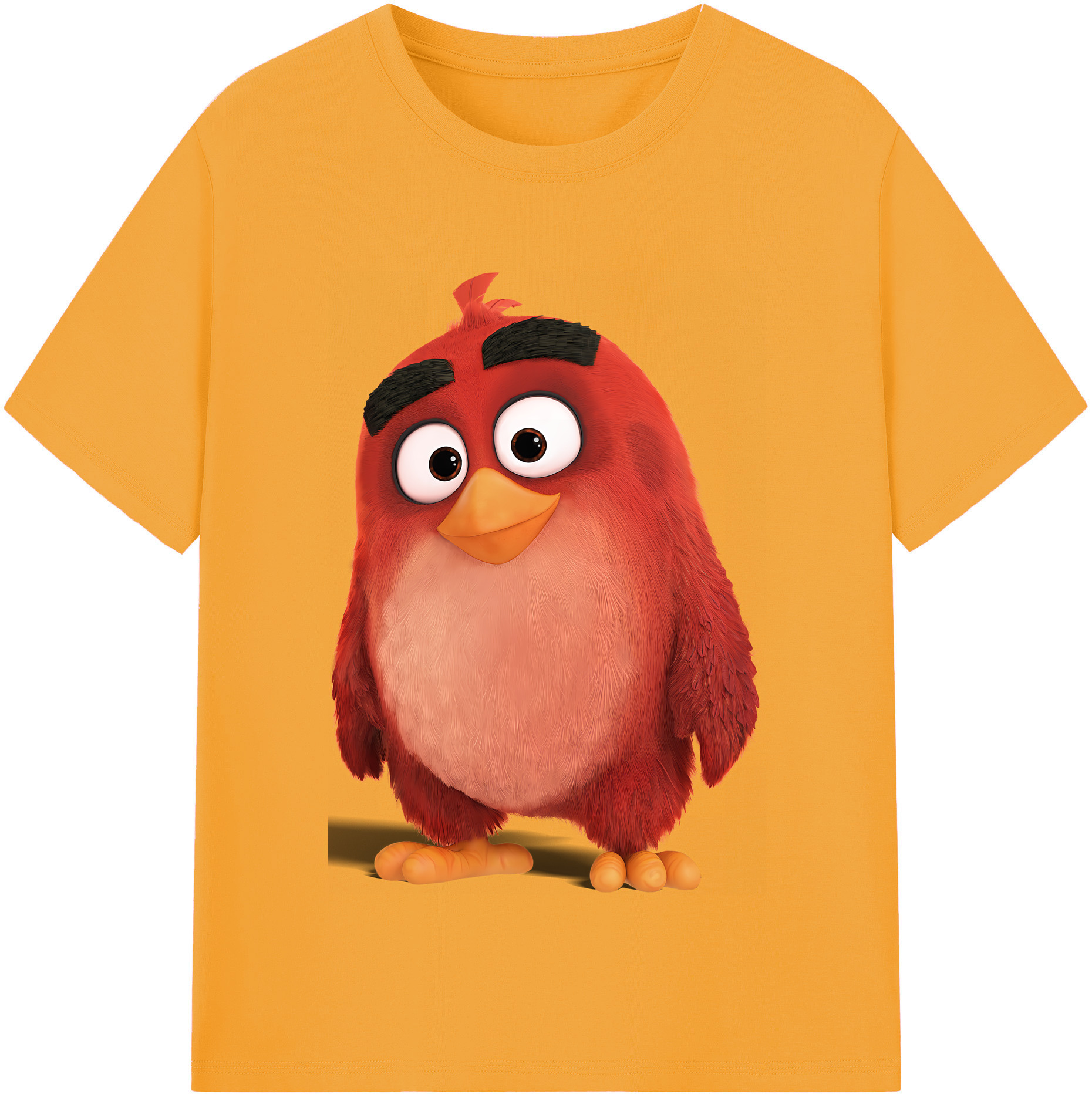 （画像用） Angry Birds アングリーバード 綿100％半袖Tシャツ（フロントプリント）