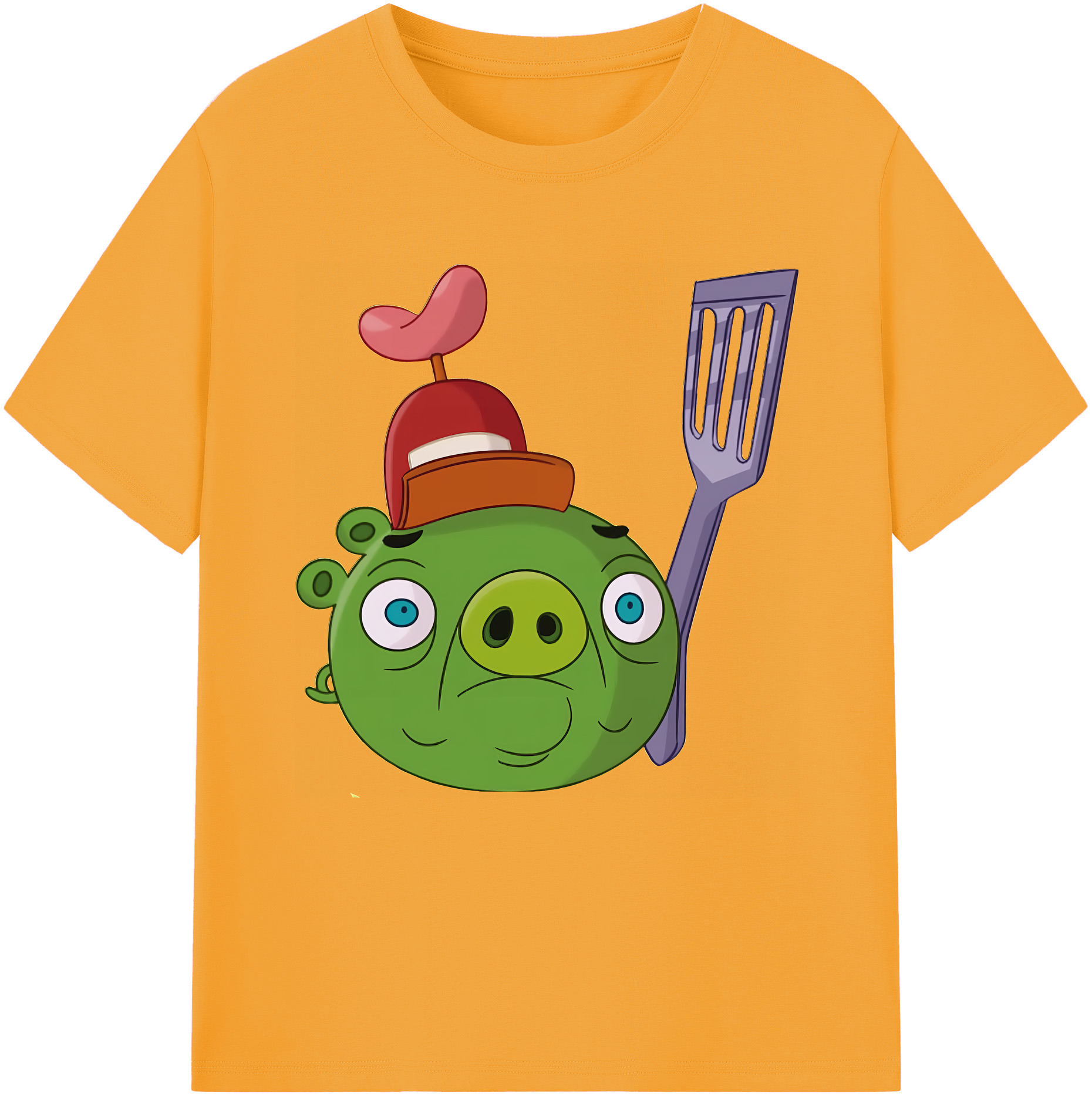 （画像用） Angry Birds アングリーバード 綿100％半袖Tシャツ（フロントプリント）