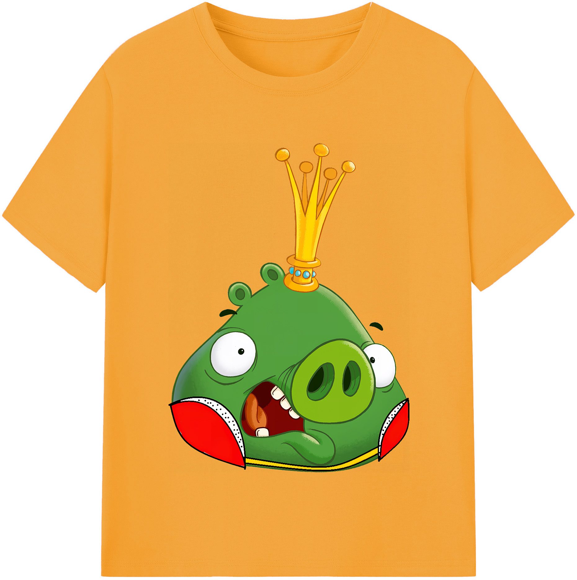 （画像用） Angry Birds アングリーバード 綿100％半袖Tシャツ（フロントプリント）