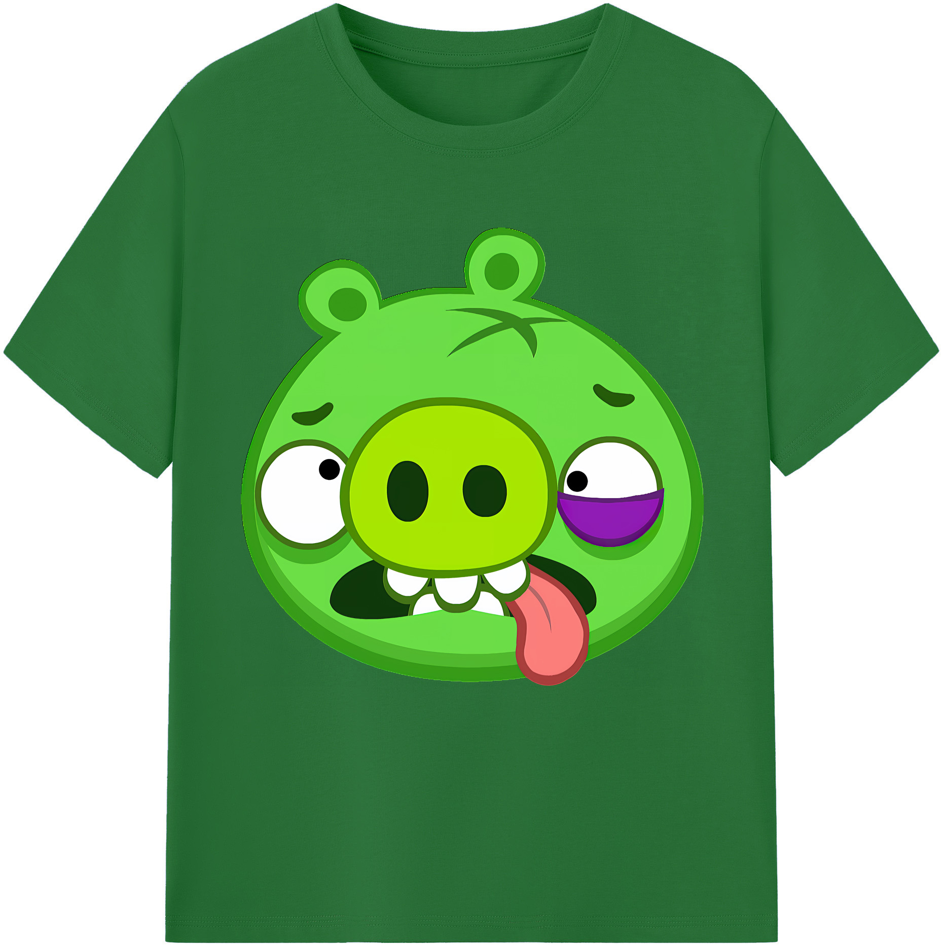 （画像用） Angry Birds アングリーバード 綿100％半袖Tシャツ（フロントプリント）
