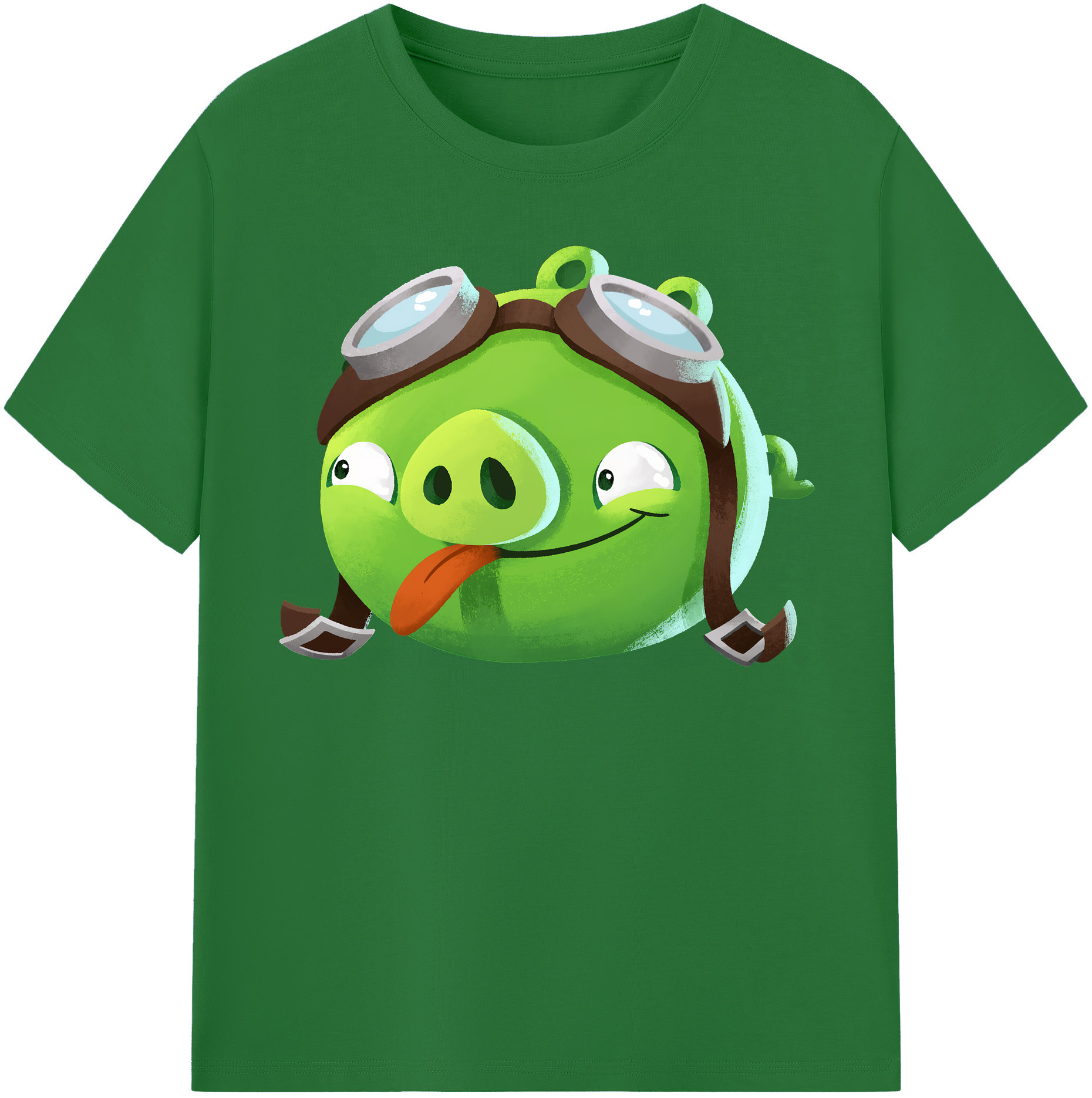 （画像用） Angry Birds アングリーバード 綿100％半袖Tシャツ（フロントプリント）
