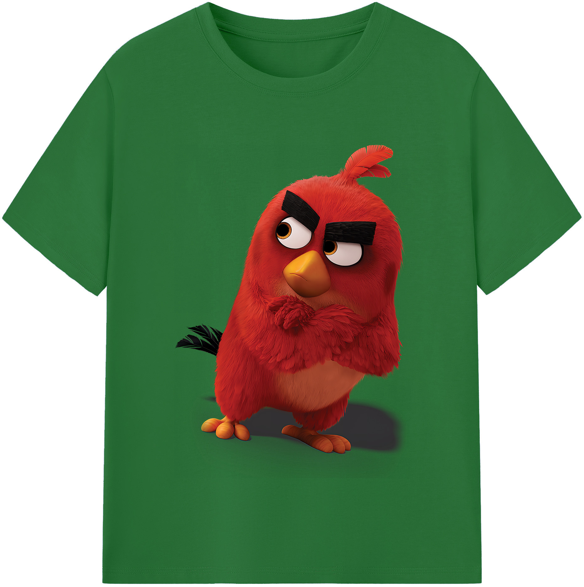 （画像用） Angry Birds アングリーバード 綿100％半袖Tシャツ（フロントプリント）