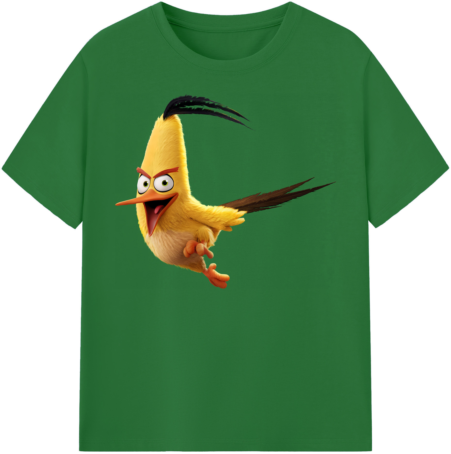 （画像用） Angry Birds アングリーバード 綿100％半袖Tシャツ（フロントプリント）