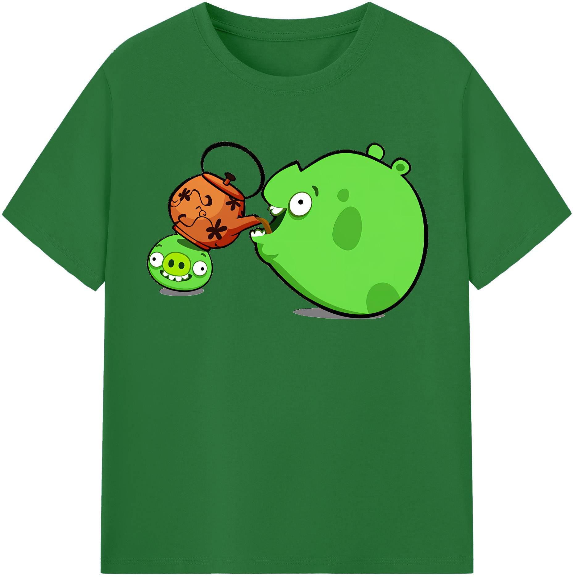 （画像用） Angry Birds アングリーバード 綿100％半袖Tシャツ（フロントプリント）