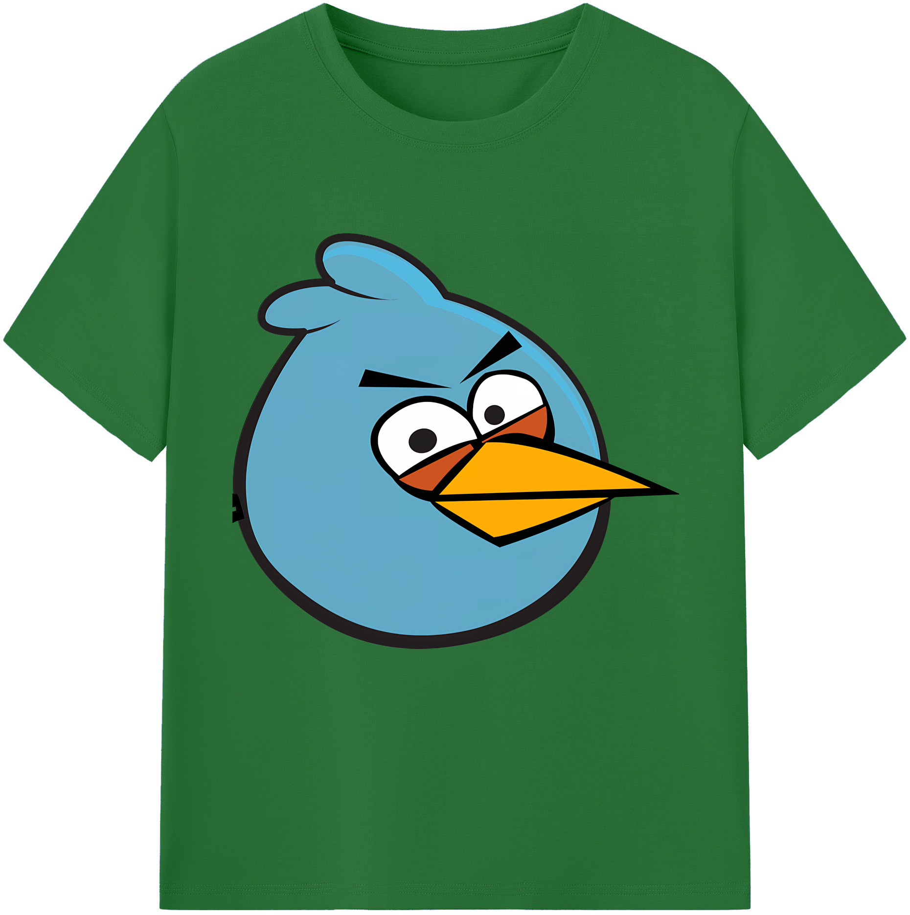 （画像用） Angry Birds アングリーバード 綿100％半袖Tシャツ（フロントプリント）