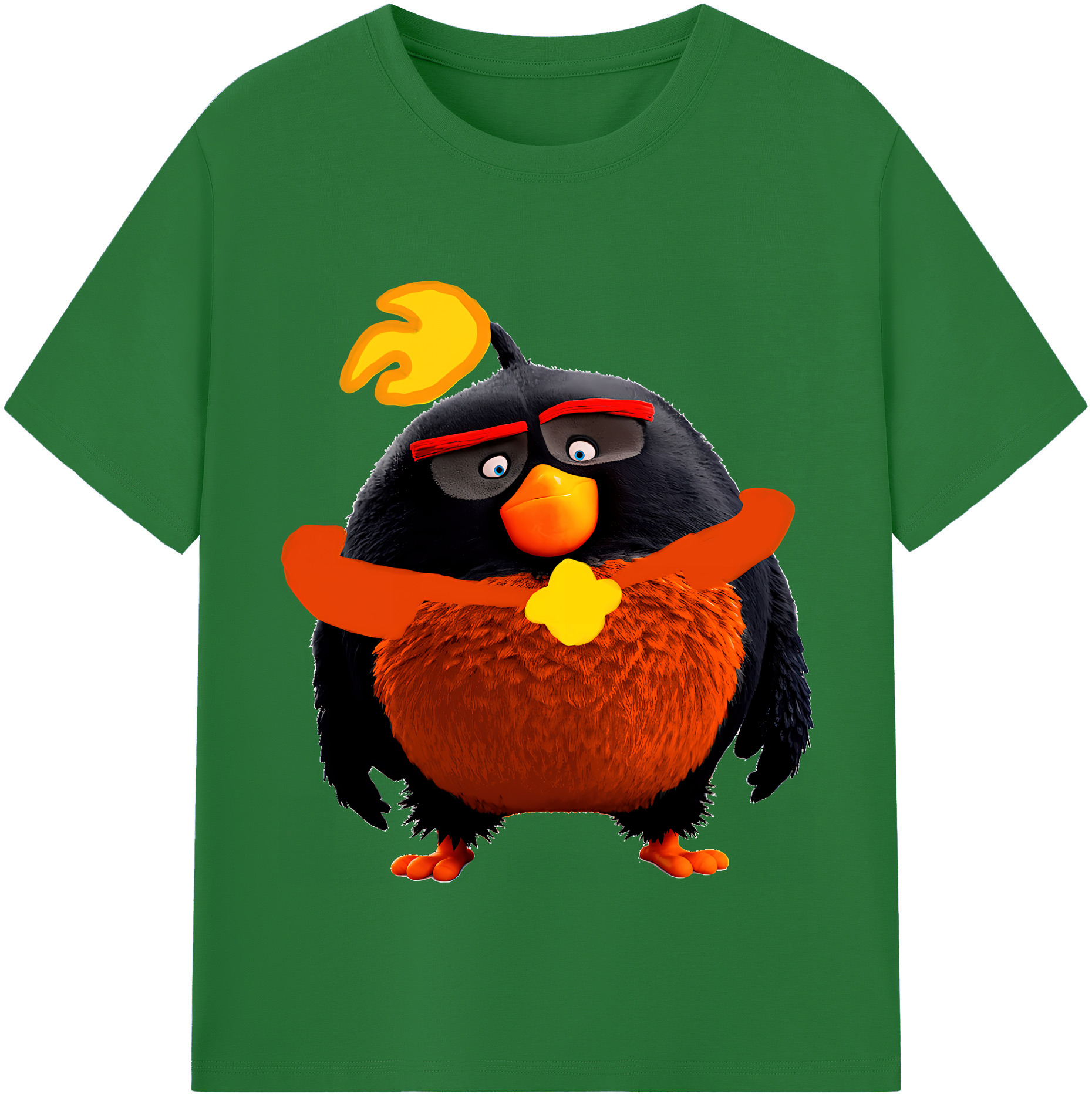 （画像用） Angry Birds アングリーバード 綿100％半袖Tシャツ（フロントプリント）