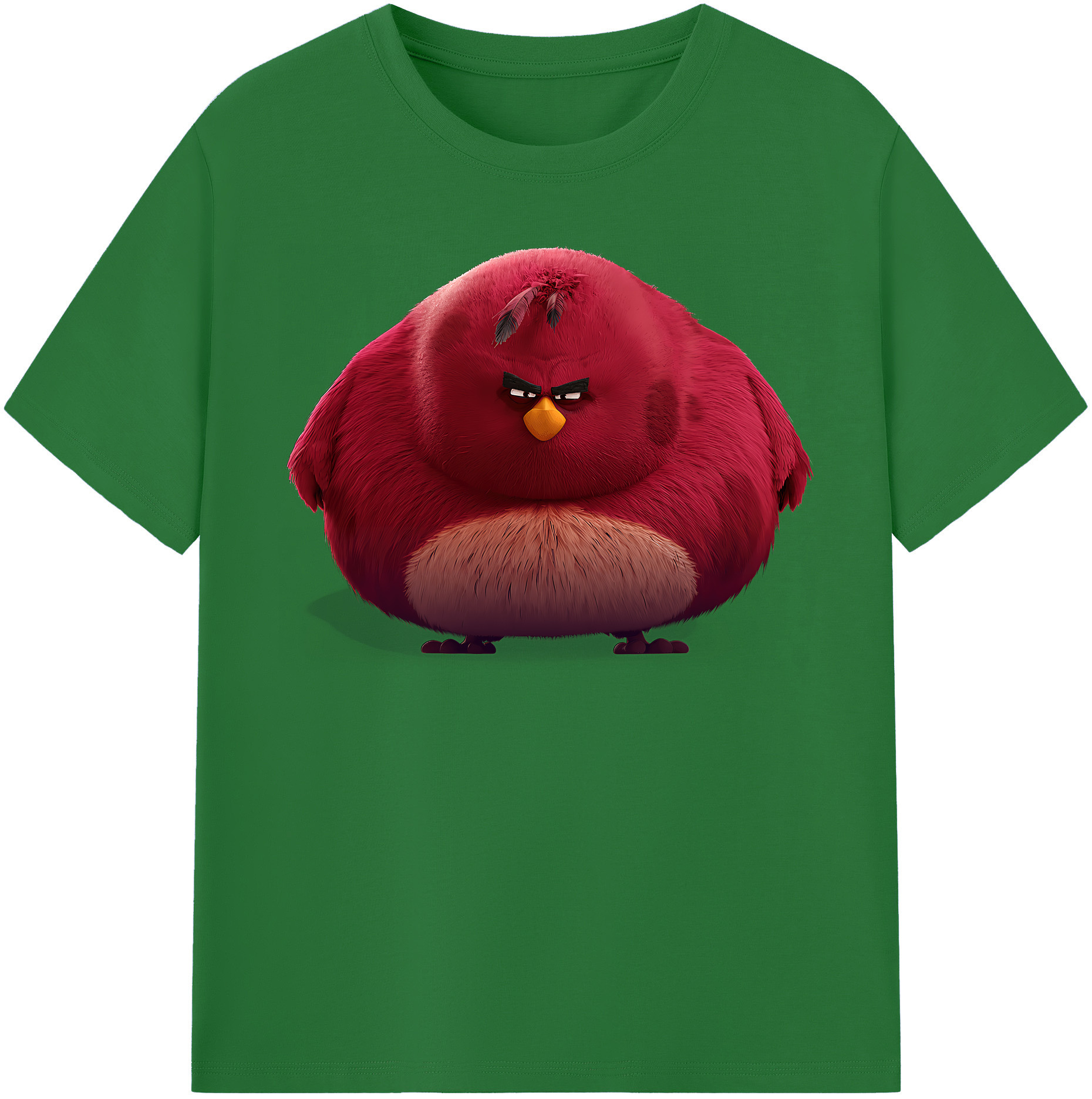 （画像用） Angry Birds アングリーバード 綿100％半袖Tシャツ（フロントプリント）