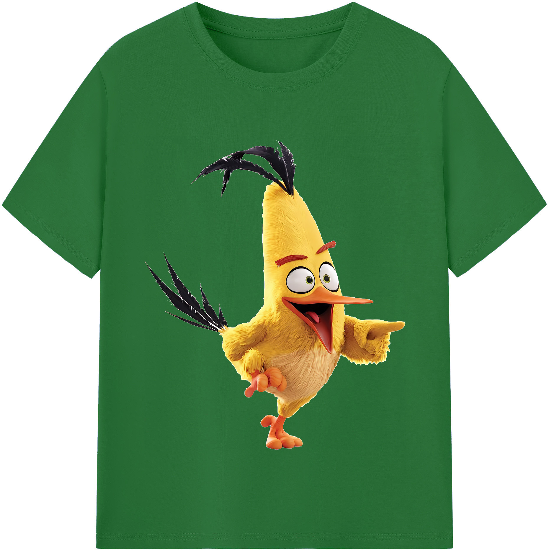 （画像用） Angry Birds アングリーバード 綿100％半袖Tシャツ（フロントプリント）