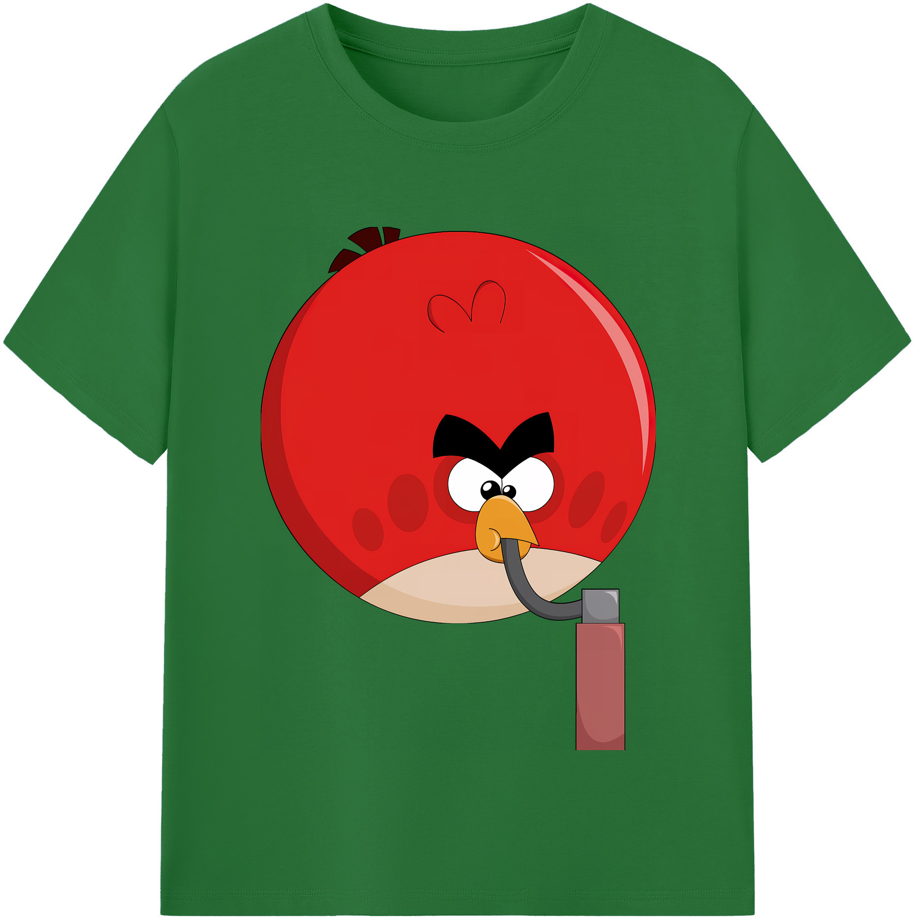 （画像用） Angry Birds アングリーバード 綿100％半袖Tシャツ（フロントプリント）
