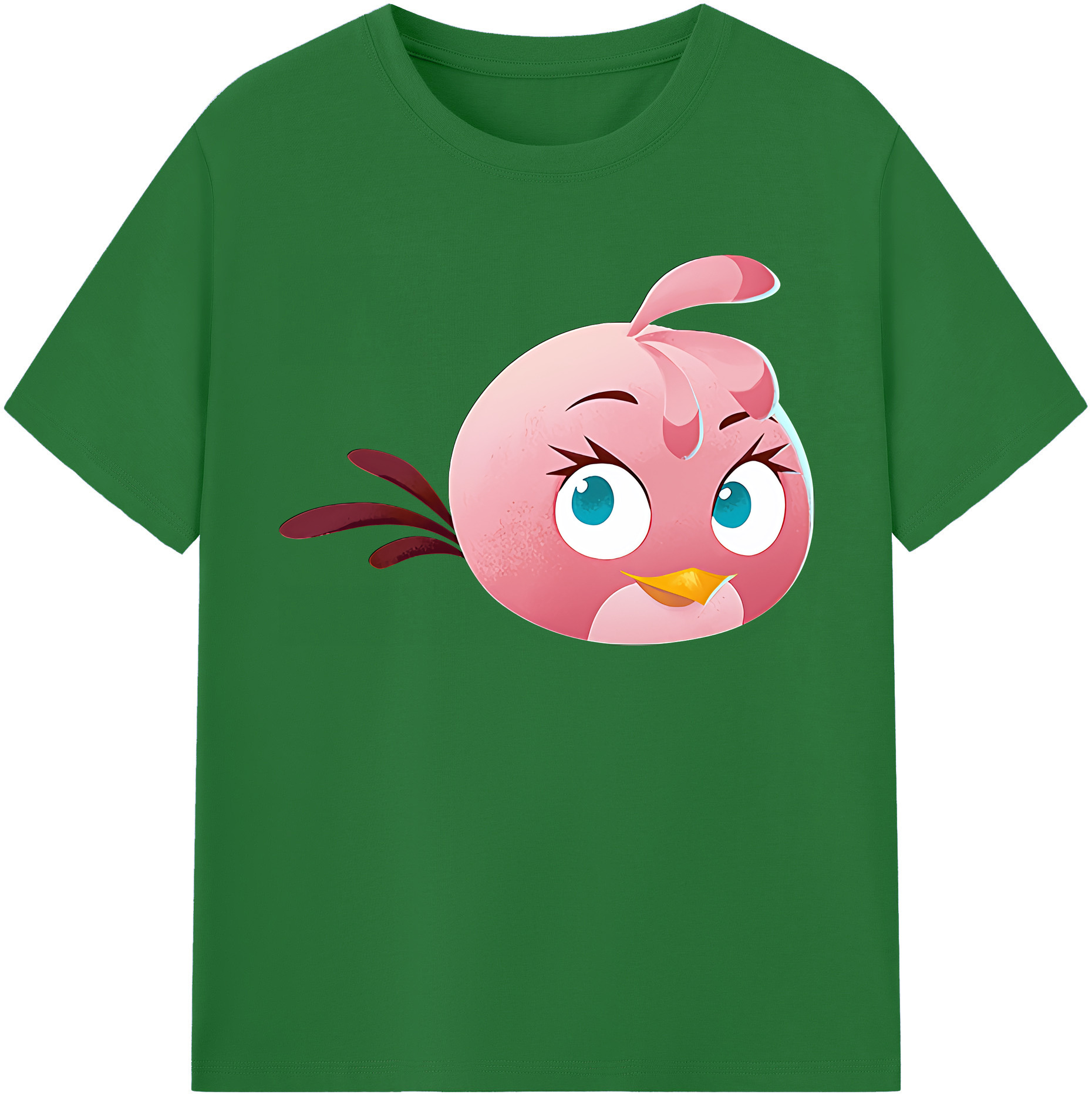（画像用） Angry Birds アングリーバード 綿100％半袖Tシャツ（フロントプリント）