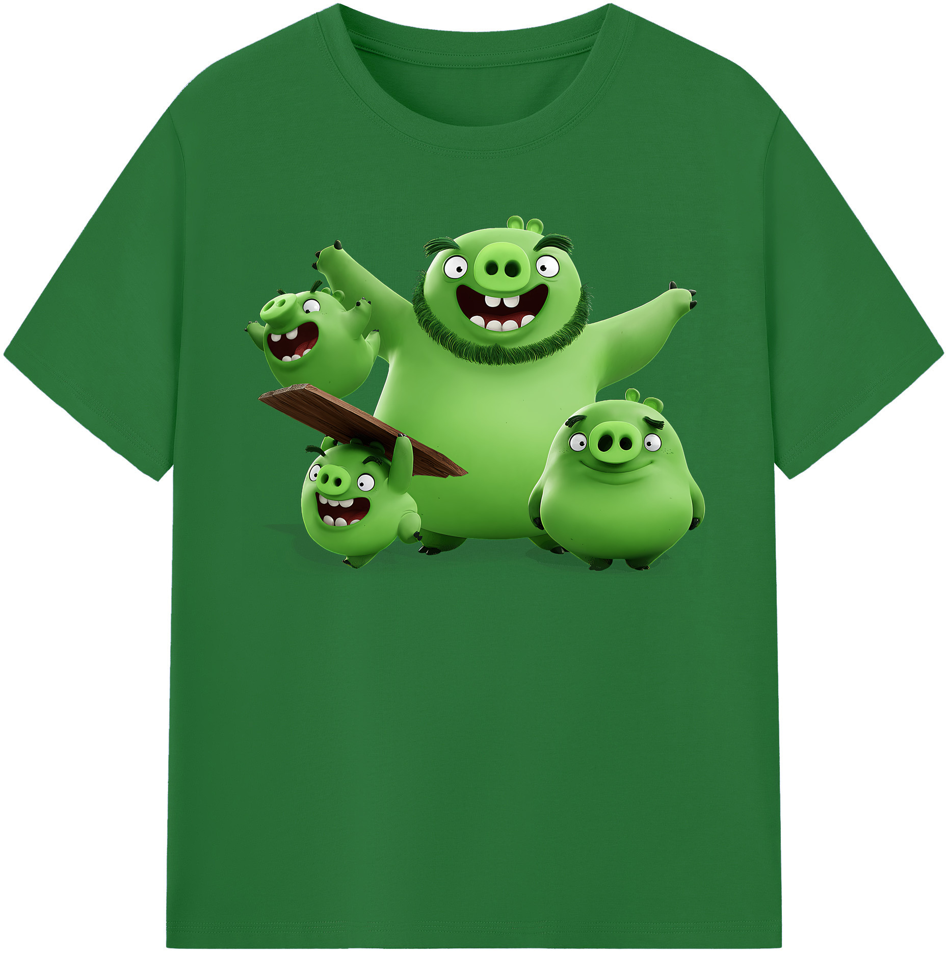 （画像用） Angry Birds アングリーバード 綿100％半袖Tシャツ（フロントプリント）