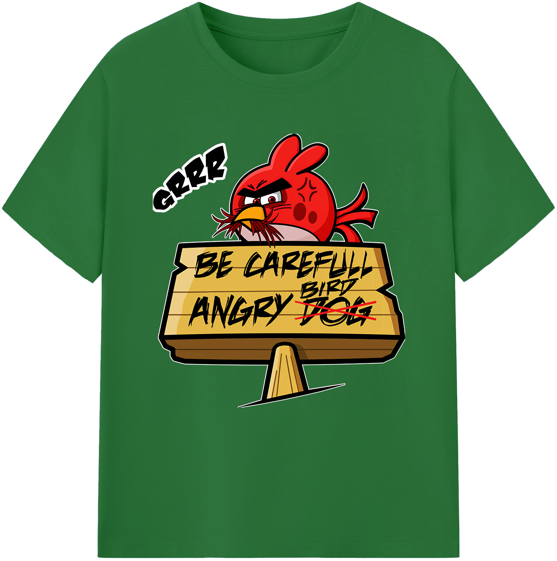 （画像用） Angry Birds アングリーバード 綿100％半袖Tシャツ（フロントプリント）