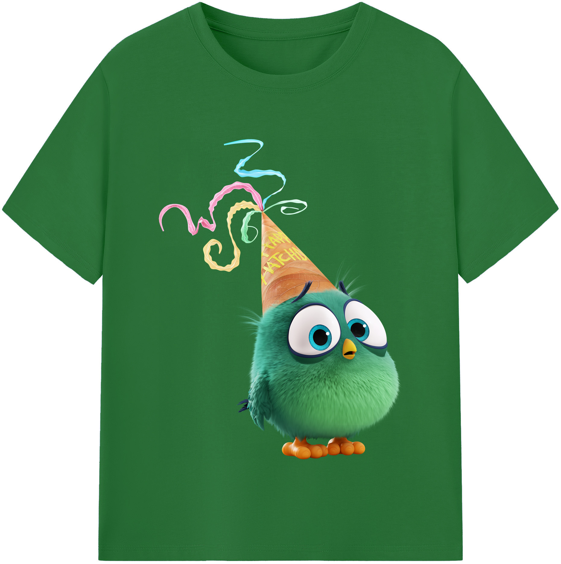 （画像用） Angry Birds アングリーバード 綿100％半袖Tシャツ（フロントプリント）