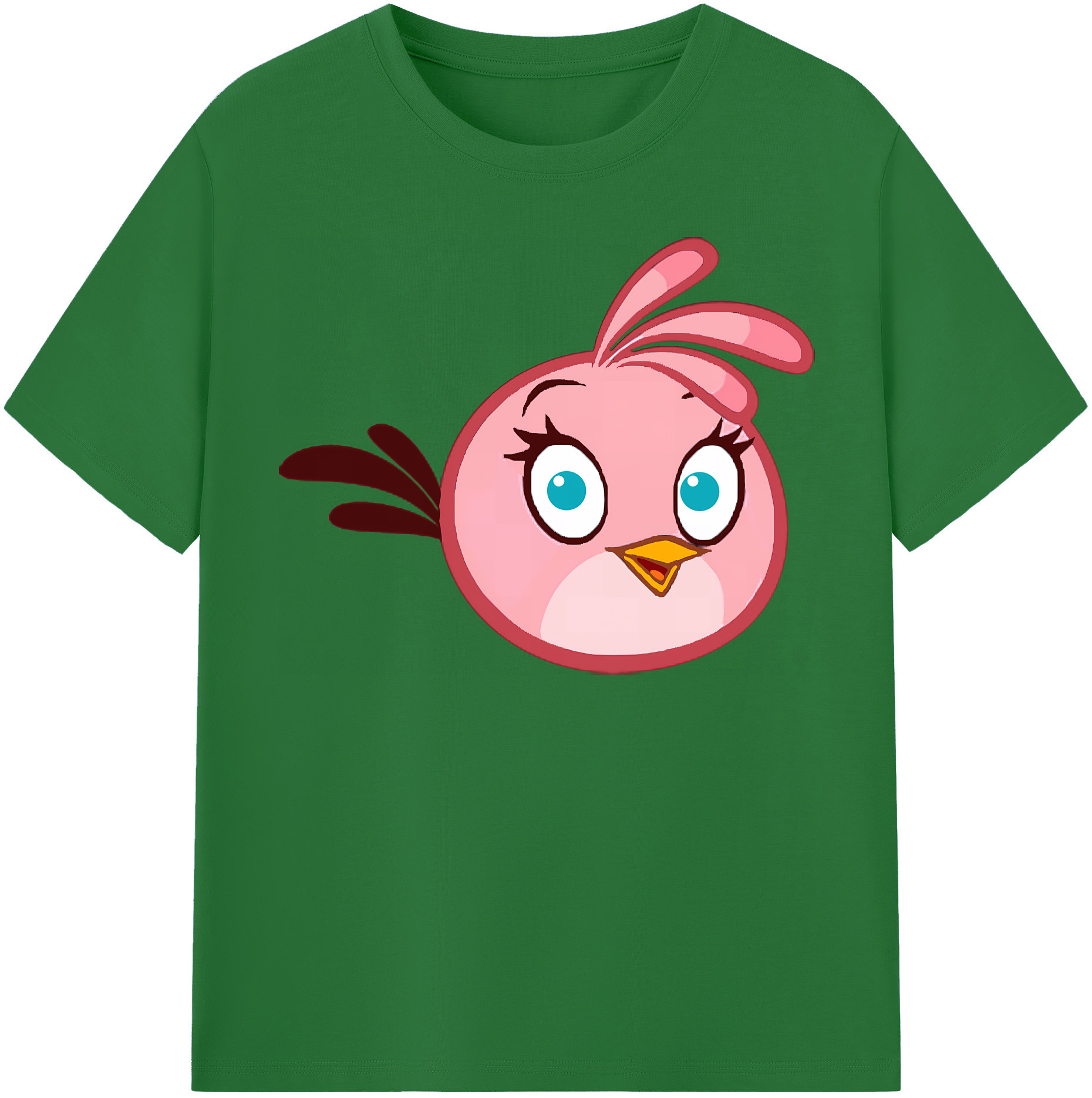 （画像用） Angry Birds アングリーバード 綿100％半袖Tシャツ（フロントプリント）
