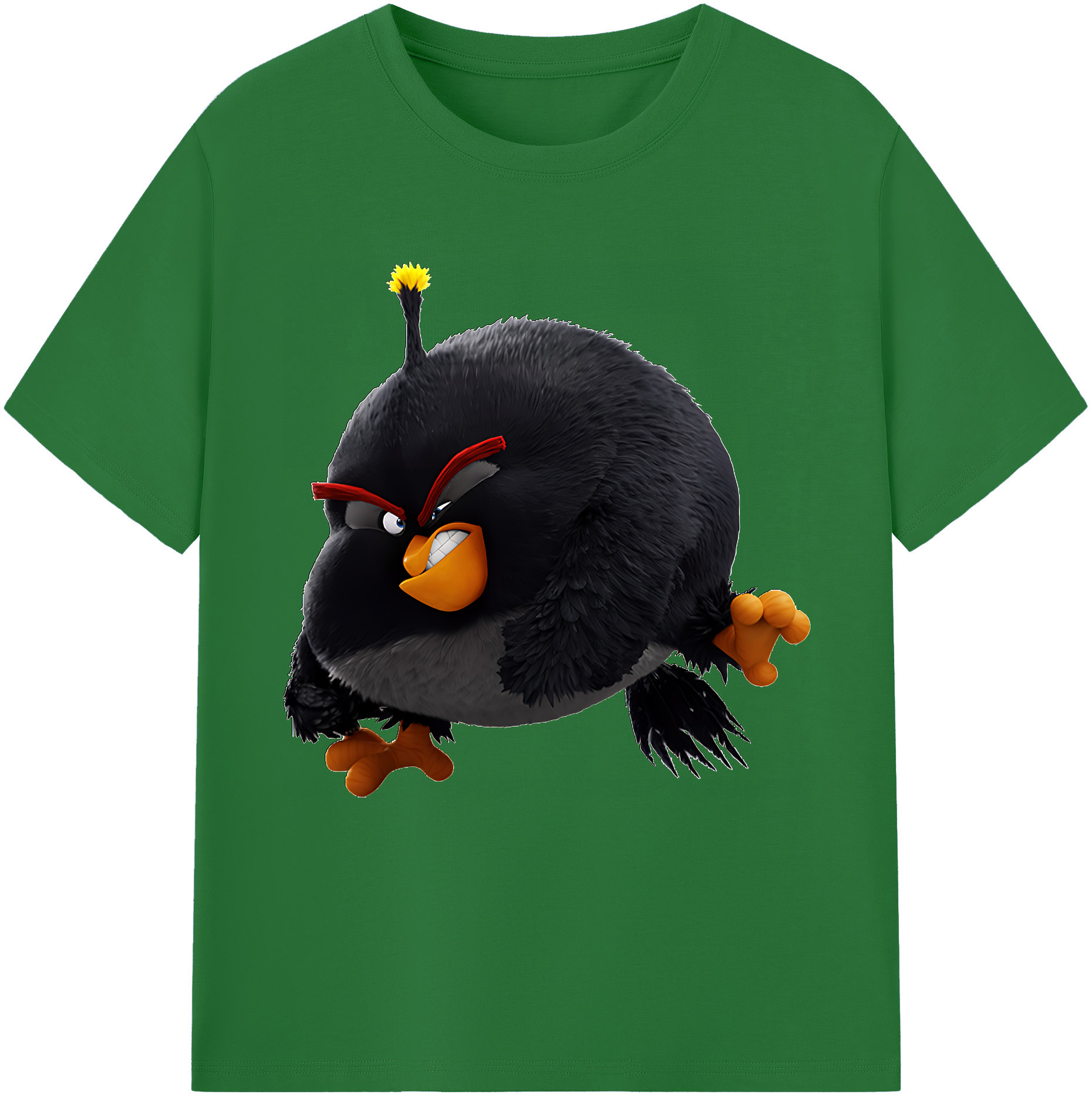 （画像用） Angry Birds アングリーバード 綿100％半袖Tシャツ（フロントプリント）