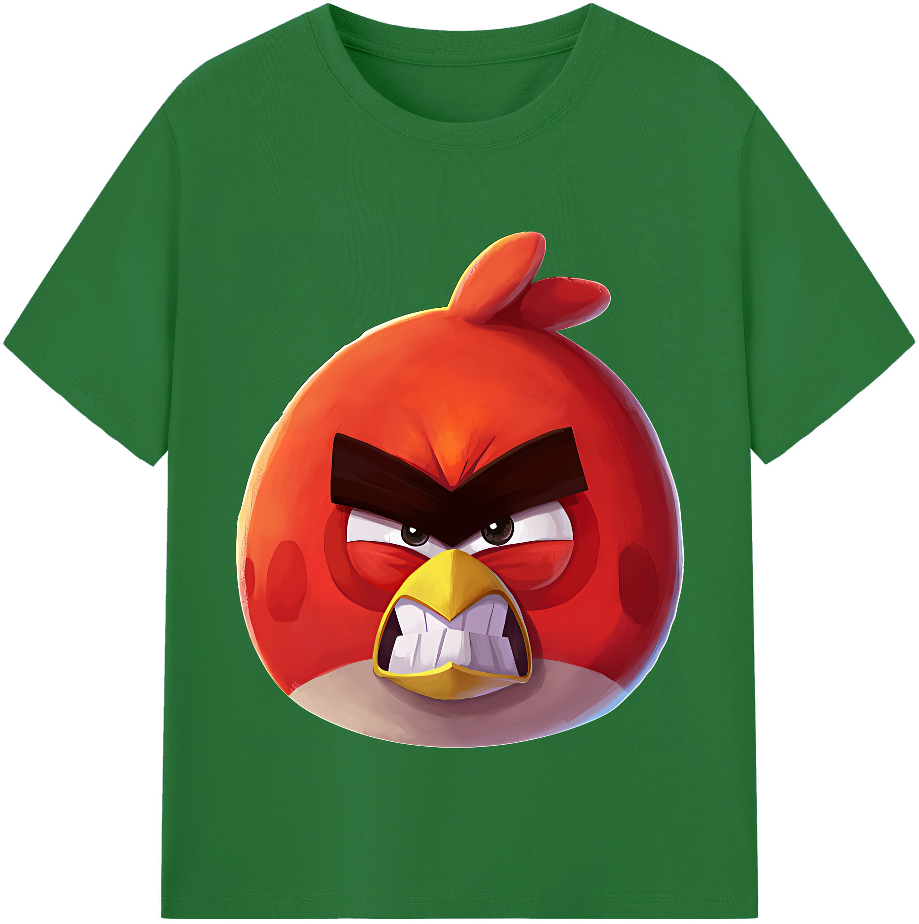 （画像用） Angry Birds アングリーバード 綿100％半袖Tシャツ（フロントプリント）