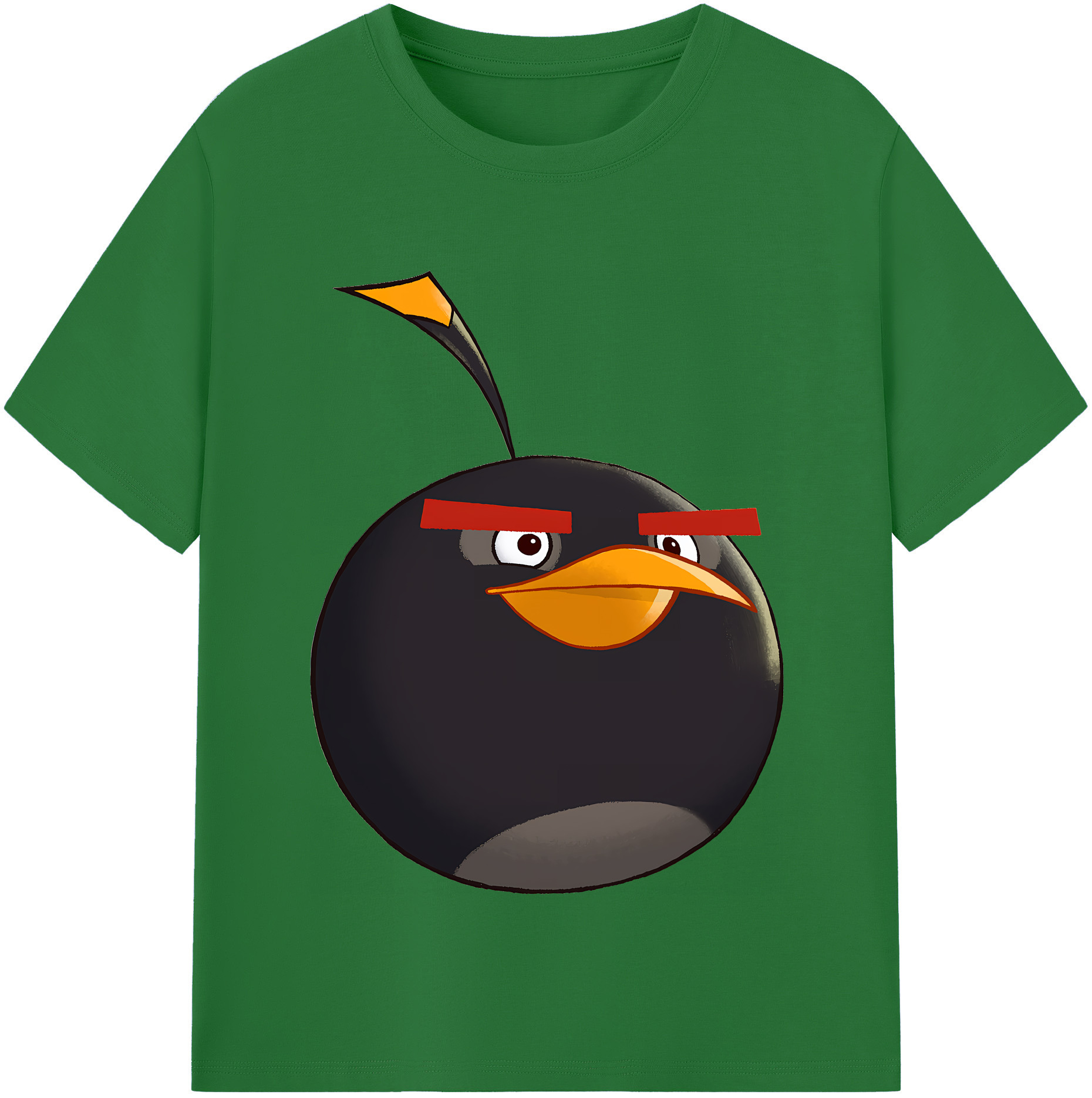 （画像用） Angry Birds アングリーバード 綿100％半袖Tシャツ（フロントプリント）