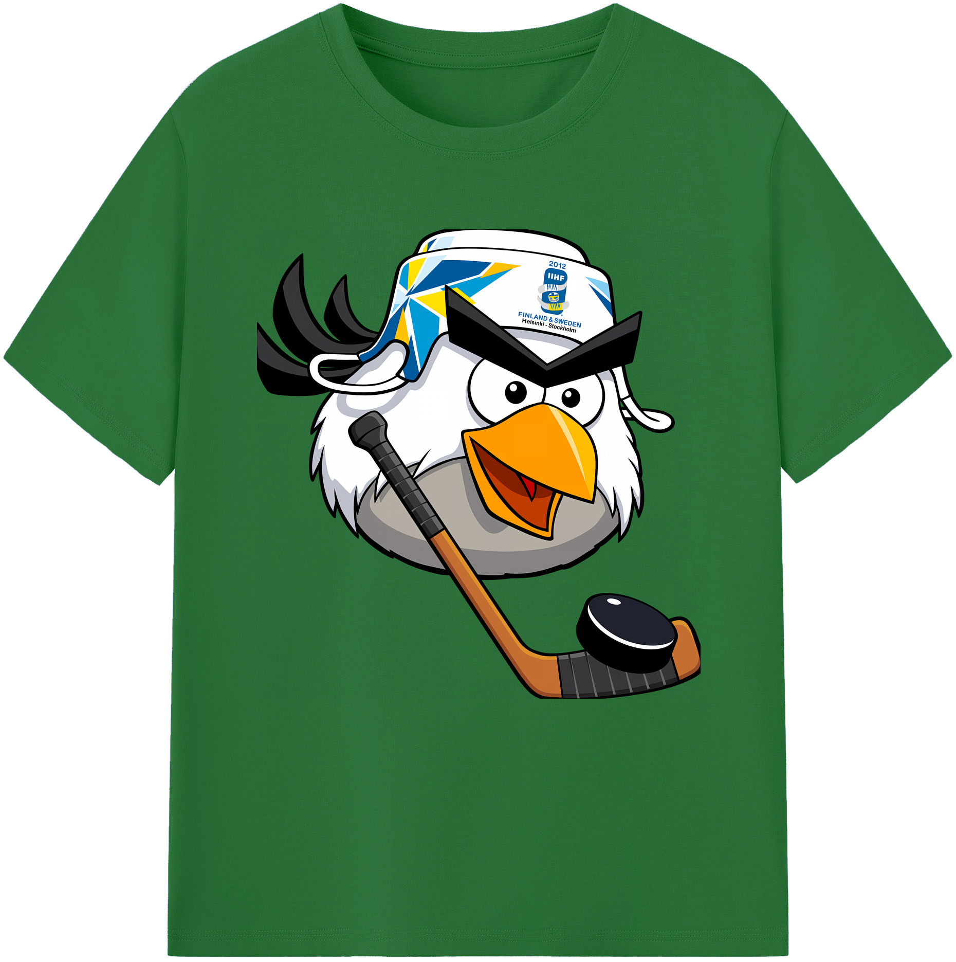 （画像用） Angry Birds アングリーバード 綿100％半袖Tシャツ（フロントプリント）
