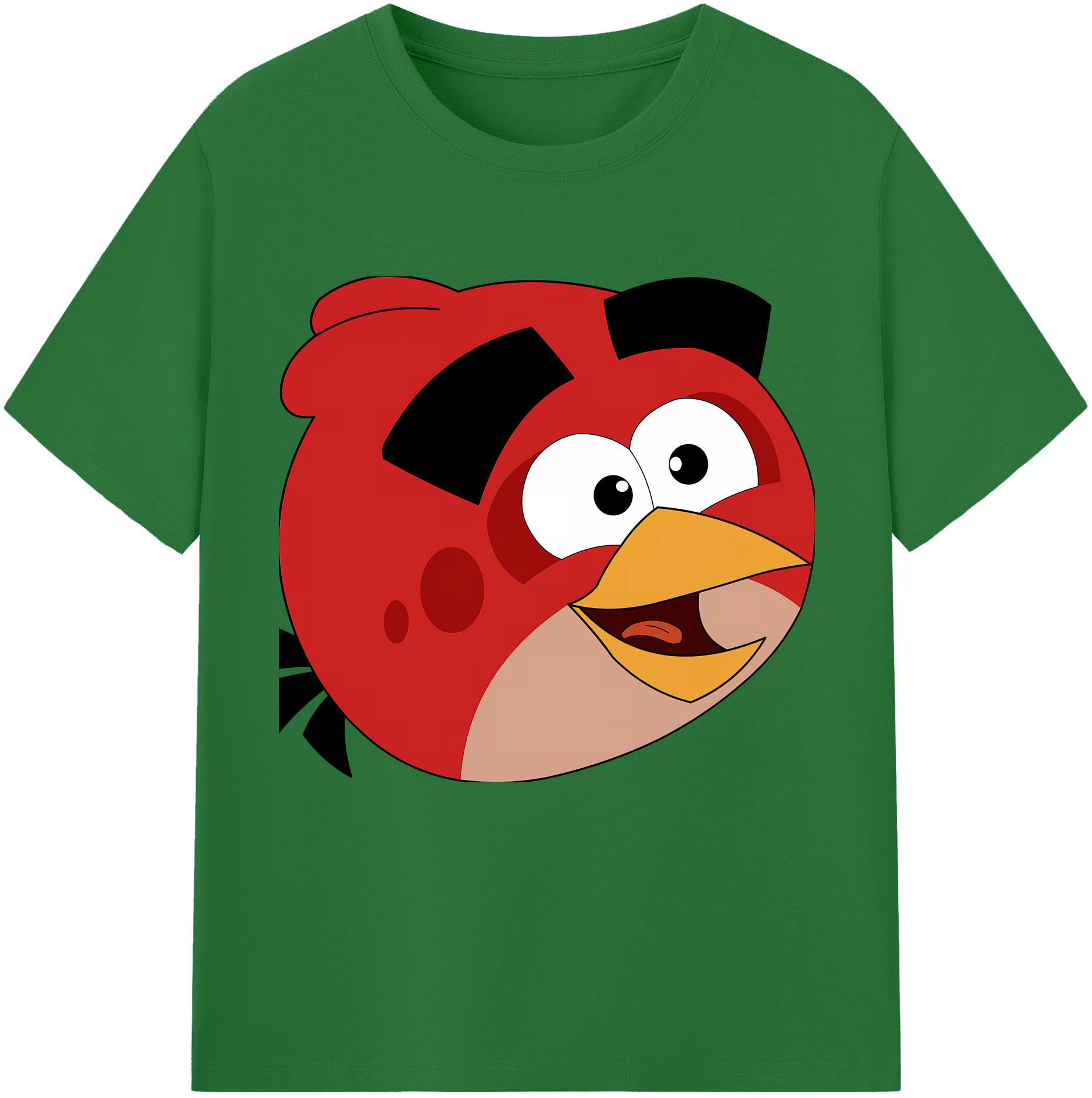 （画像用） Angry Birds アングリーバード 綿100％半袖Tシャツ（フロントプリント）