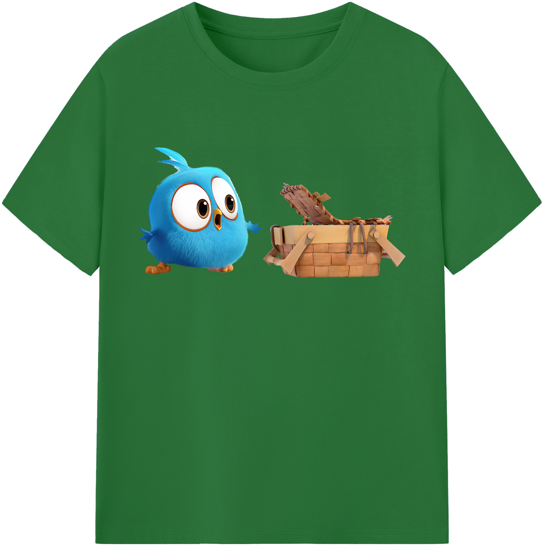 （画像用） Angry Birds アングリーバード 綿100％半袖Tシャツ（フロントプリント）