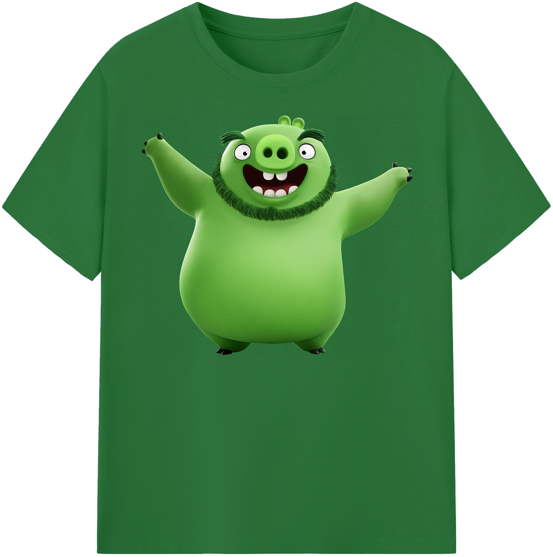（画像用） Angry Birds アングリーバード 綿100％半袖Tシャツ（フロントプリント）