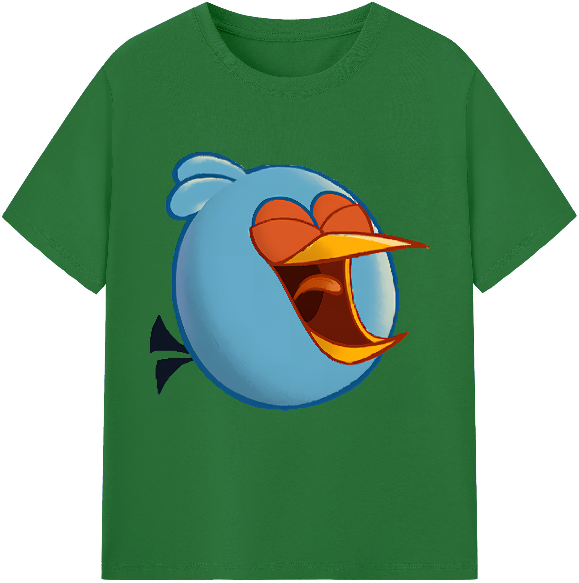 （画像用） Angry Birds アングリーバード 綿100％半袖Tシャツ（フロントプリント）