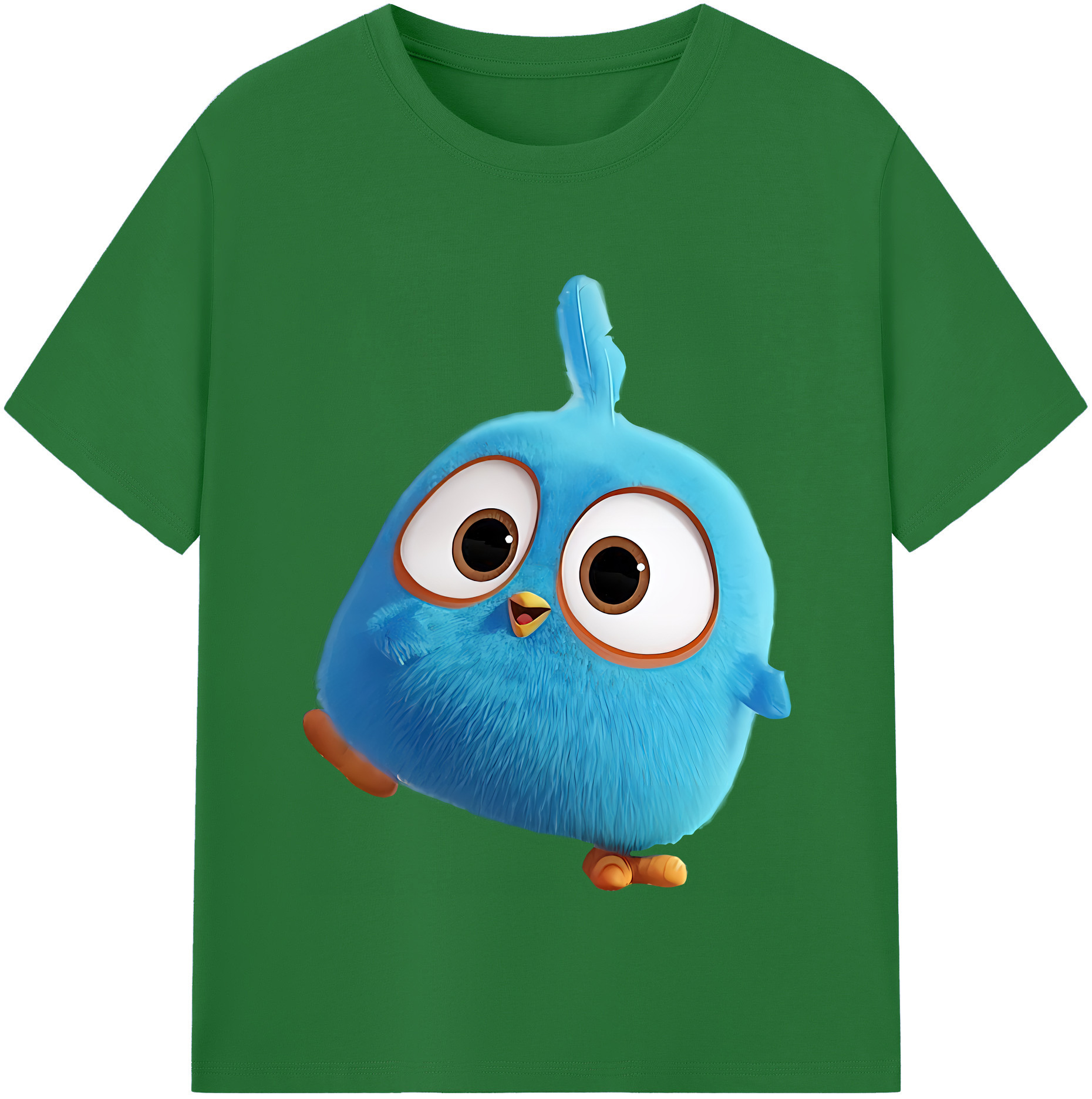 （画像用） Angry Birds アングリーバード 綿100％半袖Tシャツ（フロントプリント）
