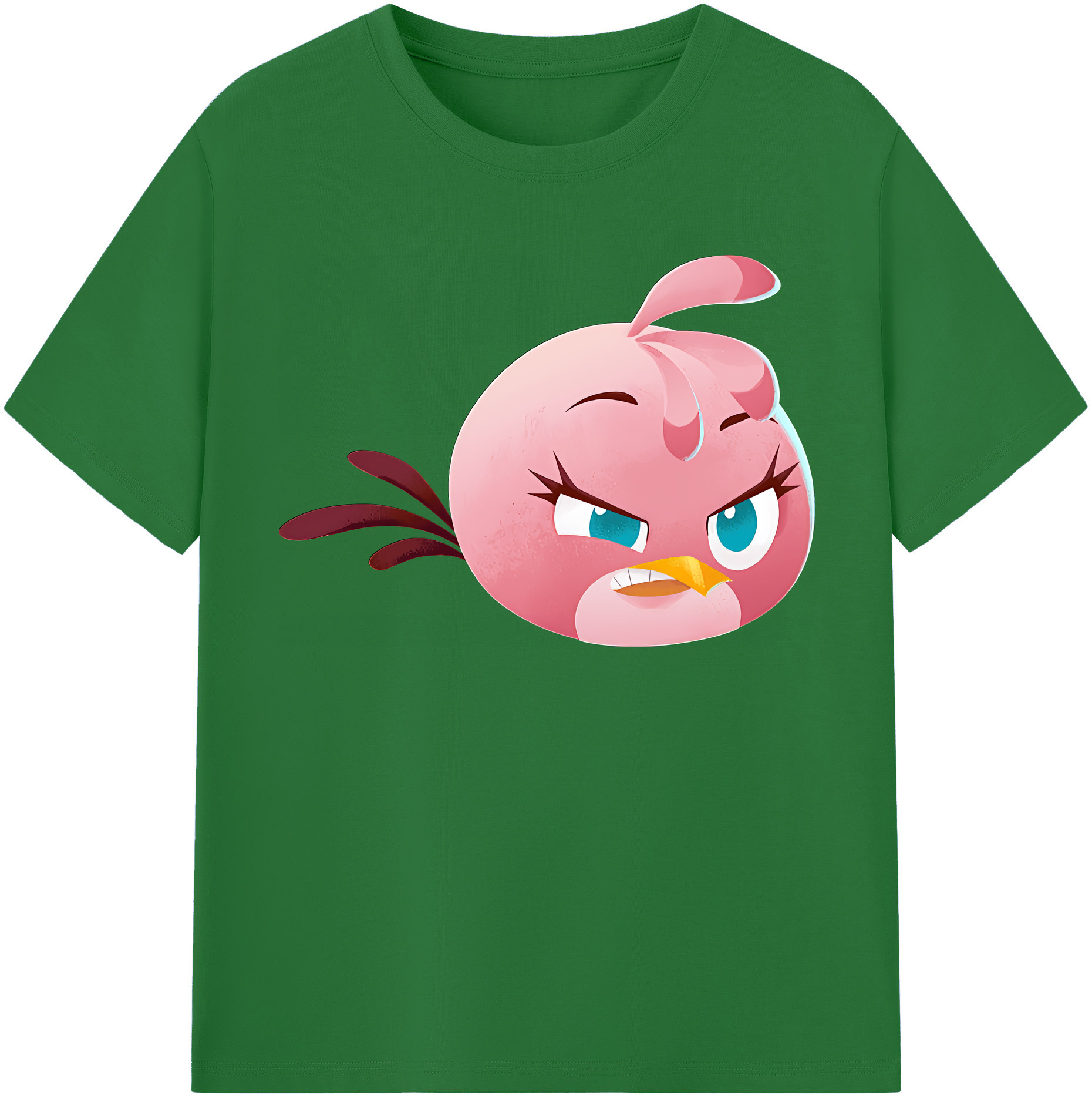 （画像用） Angry Birds アングリーバード 綿100％半袖Tシャツ（フロントプリント）