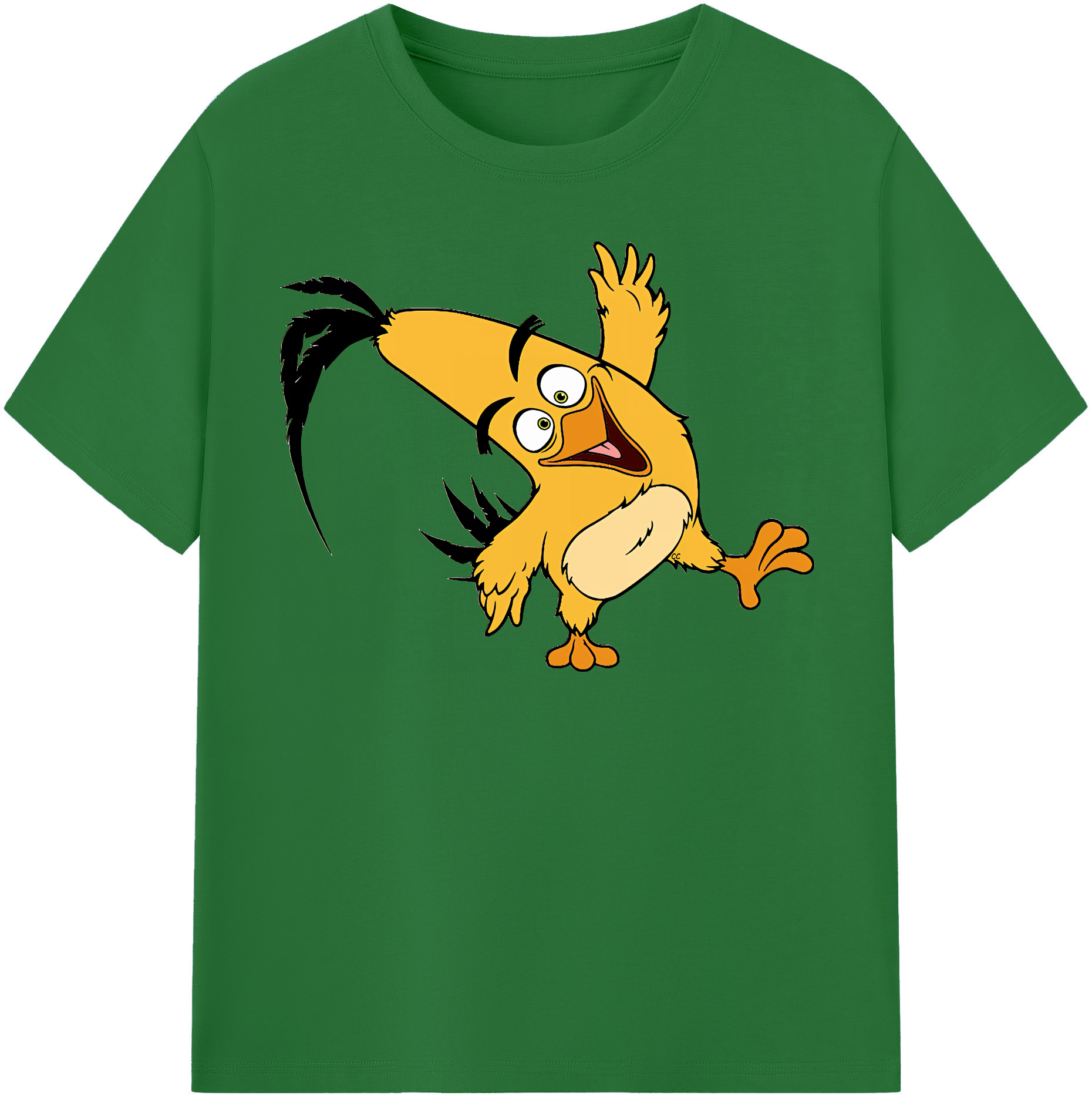 （画像用） Angry Birds アングリーバード 綿100％半袖Tシャツ（フロントプリント）