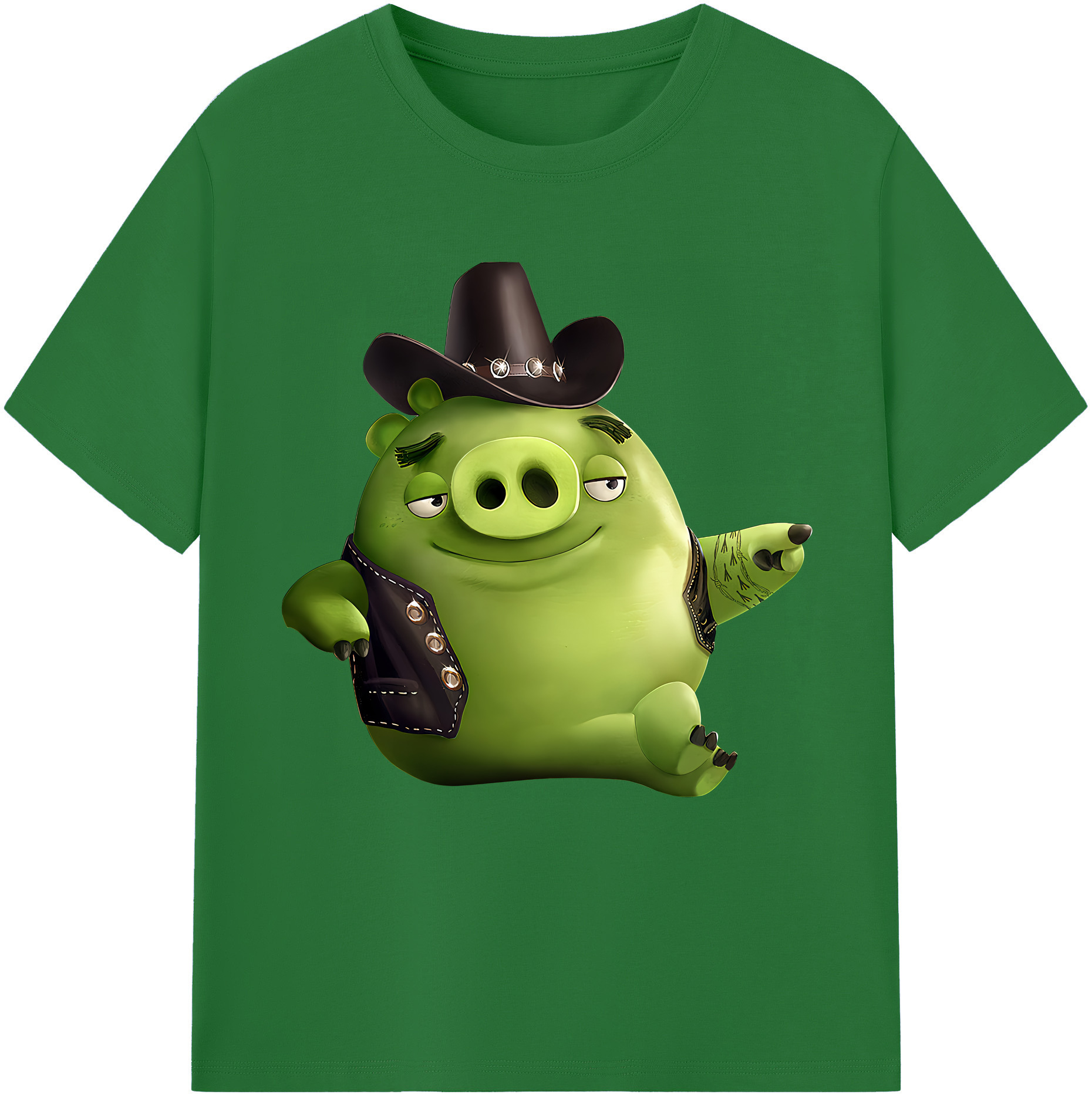 （画像用） Angry Birds アングリーバード 綿100％半袖Tシャツ（フロントプリント）