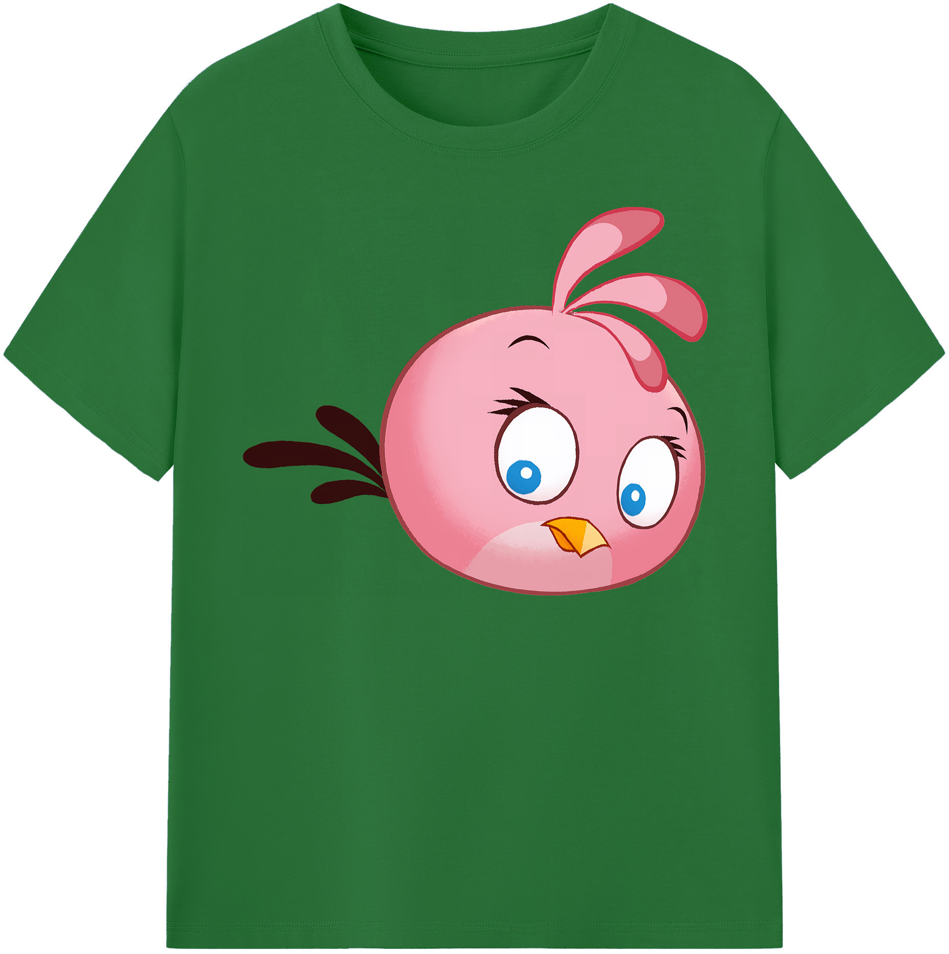 （画像用） Angry Birds アングリーバード 綿100％半袖Tシャツ（フロントプリント）