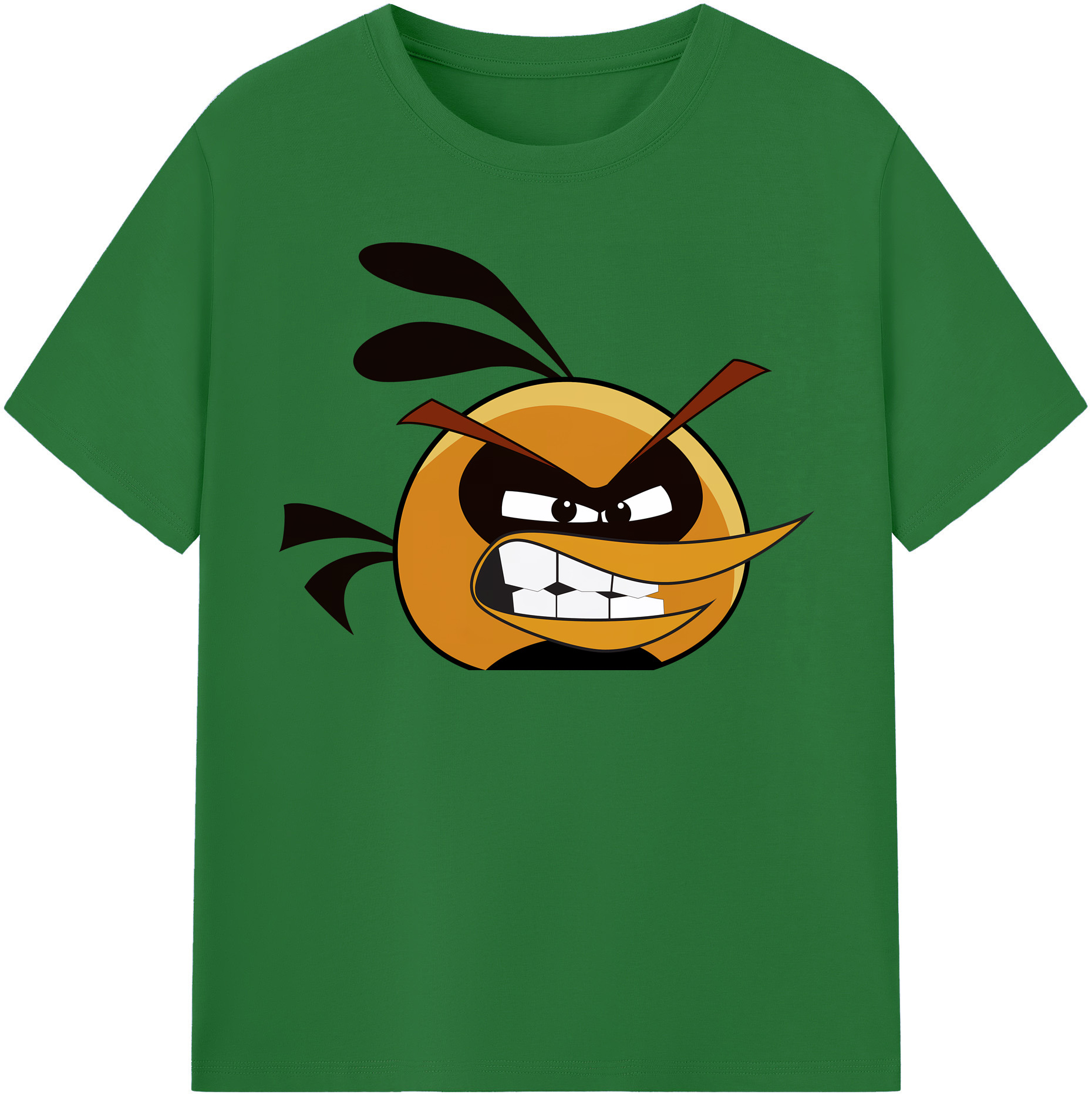 （画像用） Angry Birds アングリーバード 綿100％半袖Tシャツ（フロントプリント）