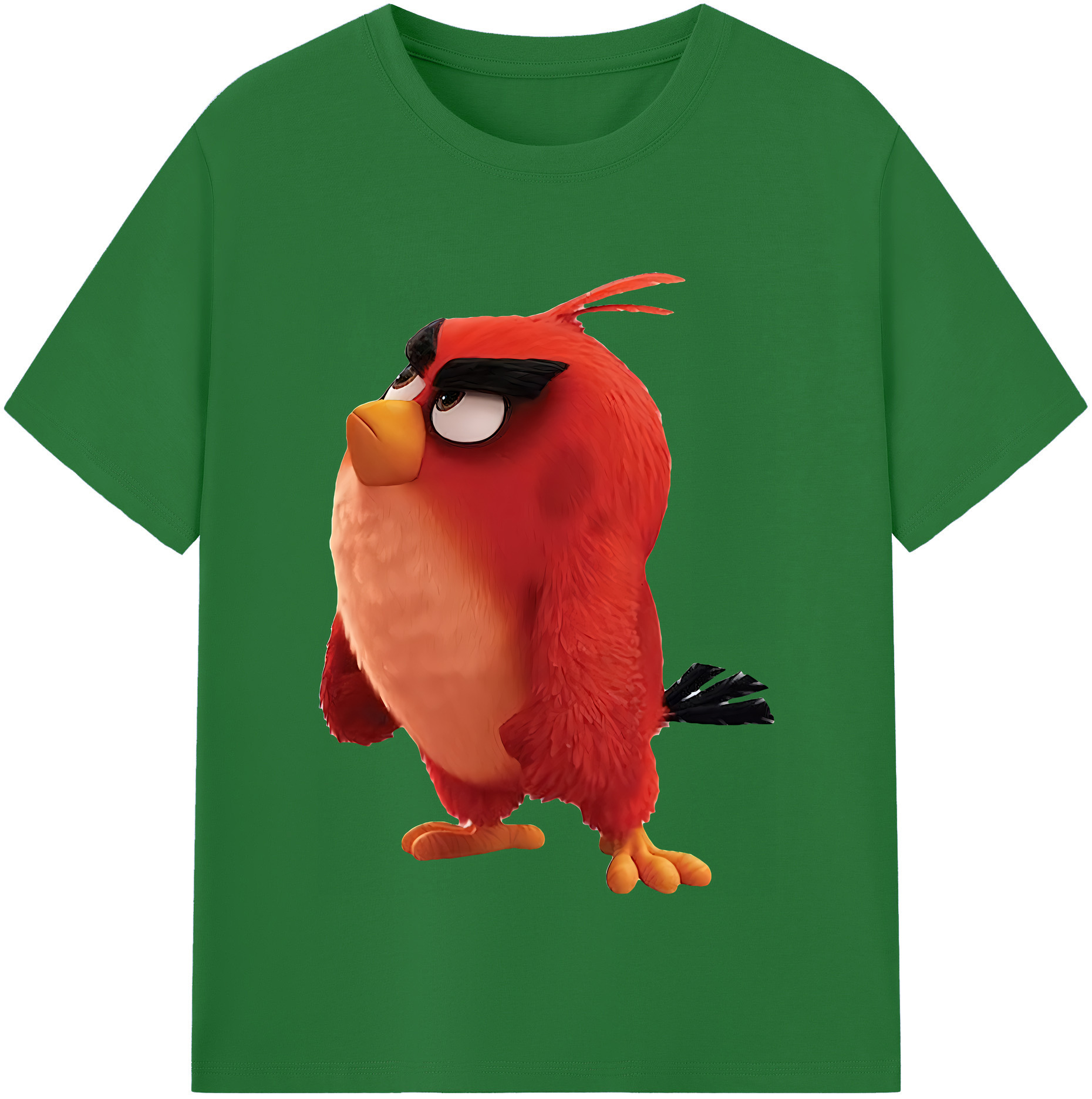 （画像用） Angry Birds アングリーバード 綿100％半袖Tシャツ（フロントプリント）
