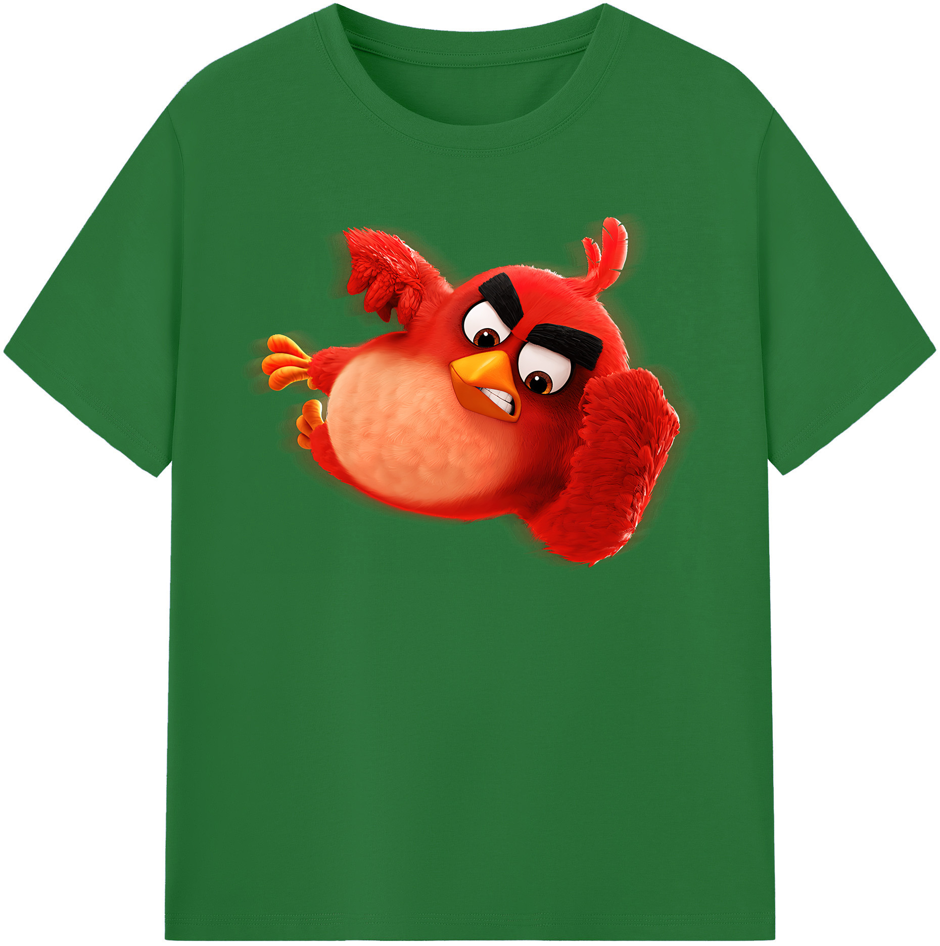 （画像用） Angry Birds アングリーバード 綿100％半袖Tシャツ（フロントプリント）