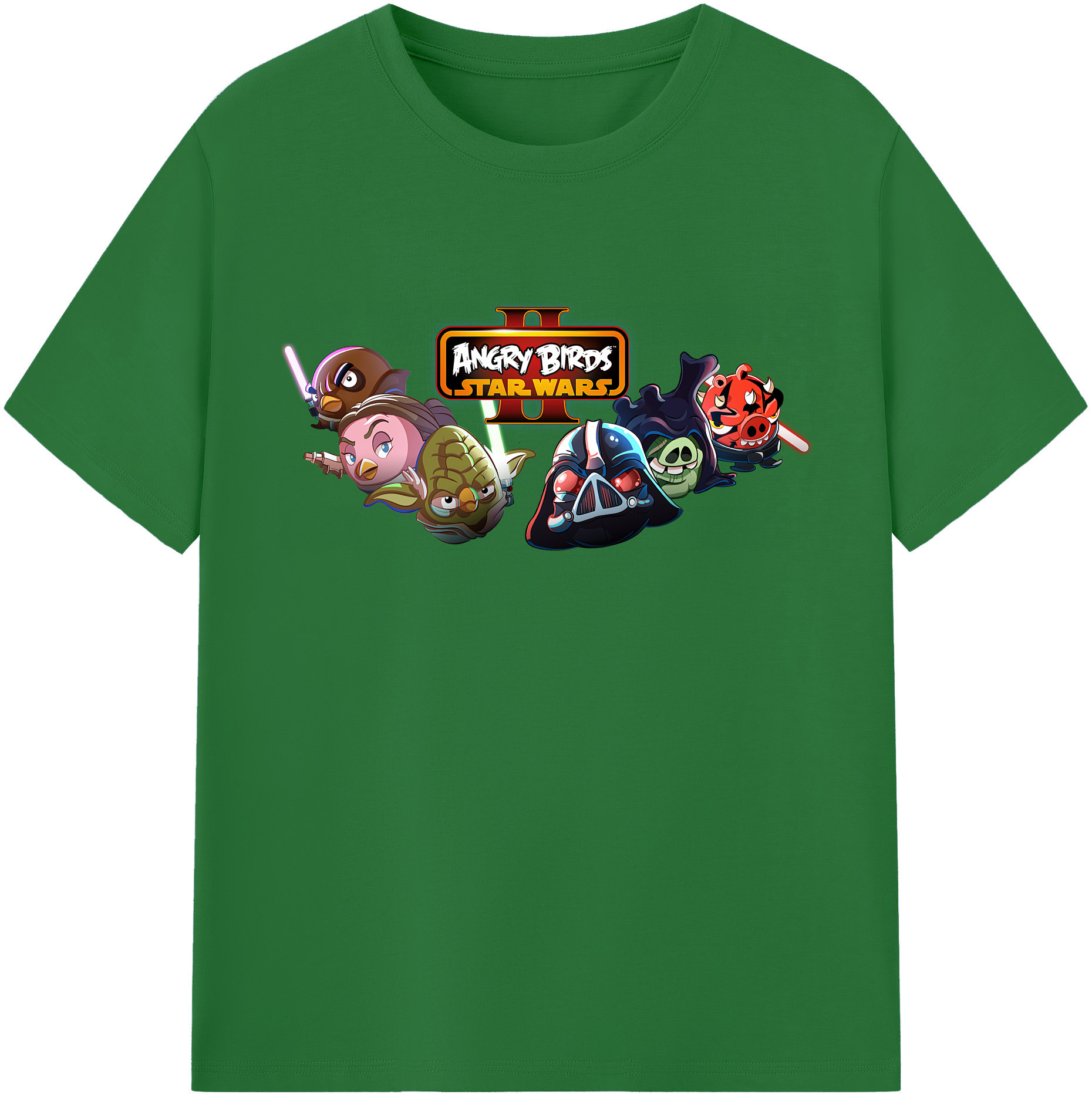 （画像用） Angry Birds アングリーバード 綿100％半袖Tシャツ（フロントプリント）