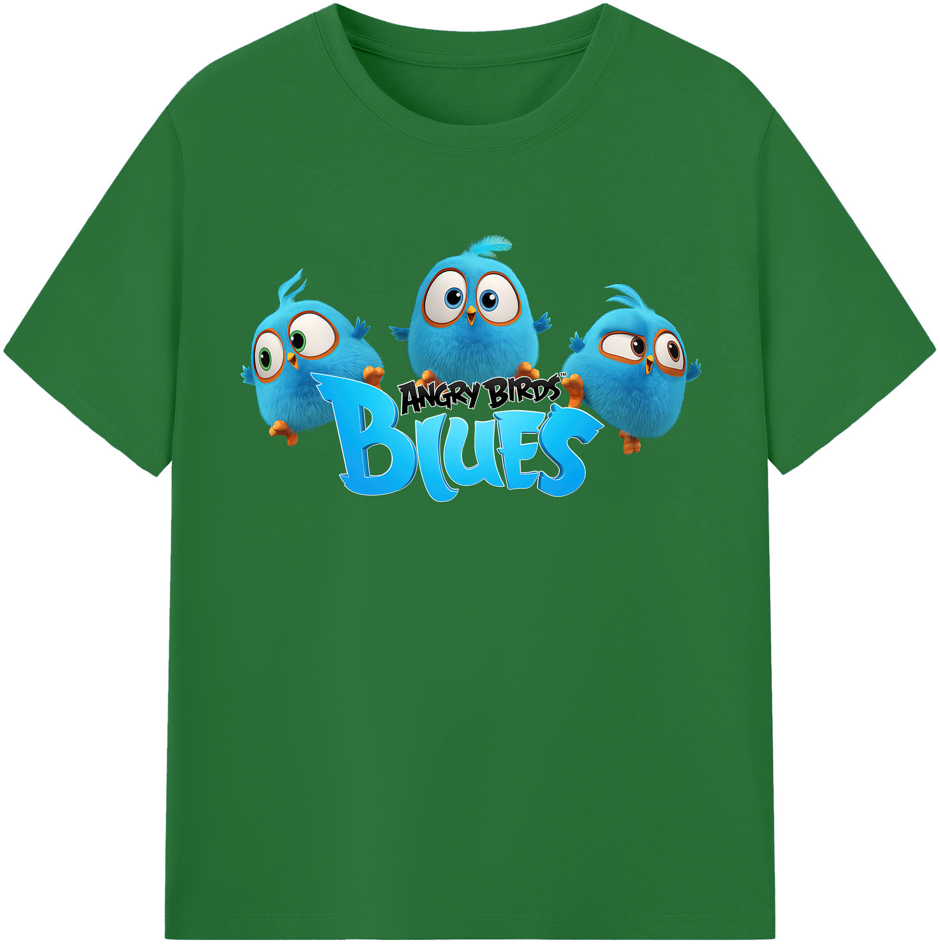 （画像用） Angry Birds アングリーバード 綿100％半袖Tシャツ（フロントプリント）